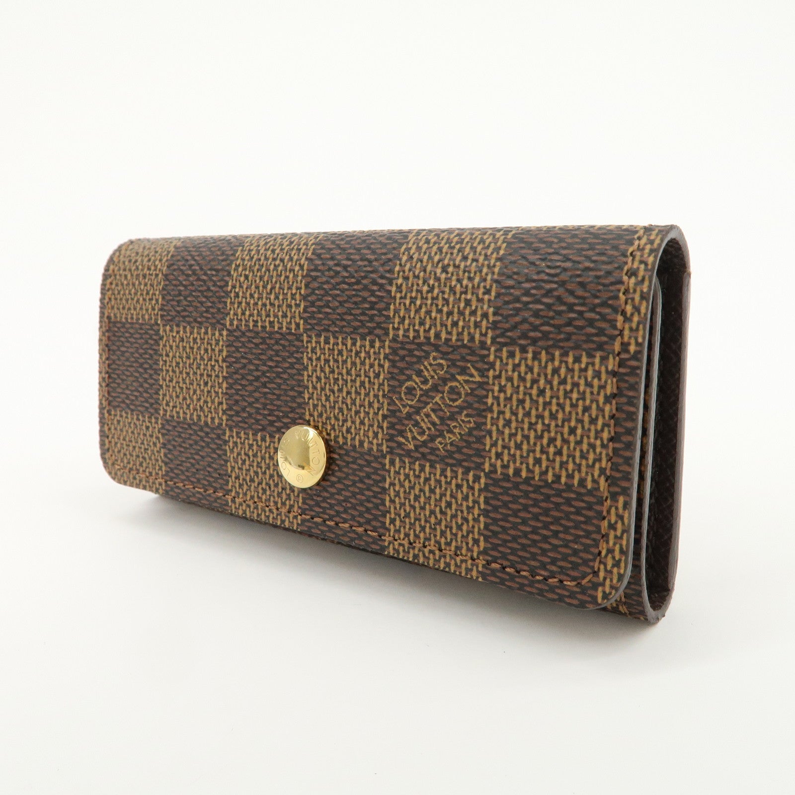 Louis Vuitton Damier Multicles 4 Key Case Damier Ebene Brown N62631