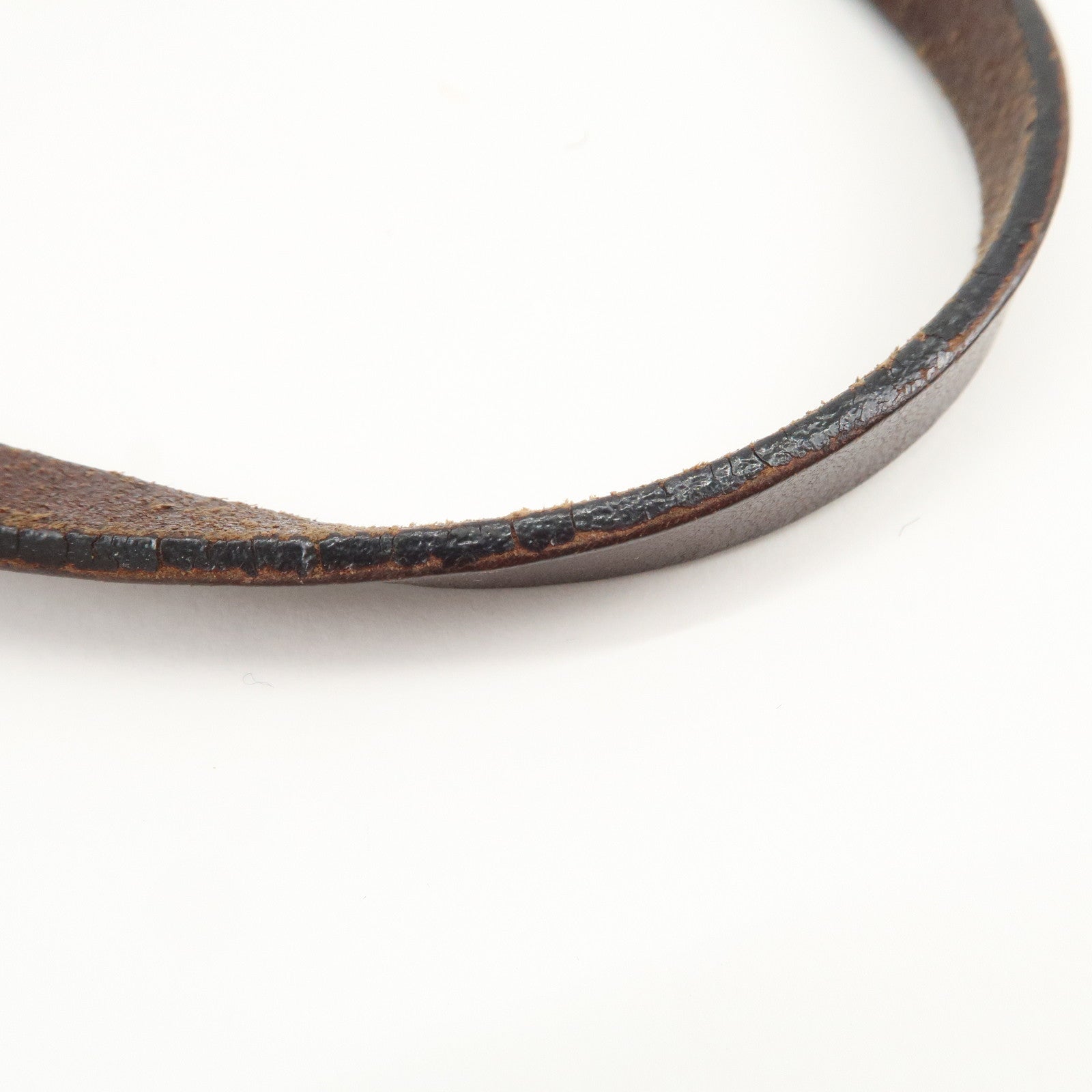 FENDI Unborn Calf Leather Tote Bag Hand Bag Brown 83158780992