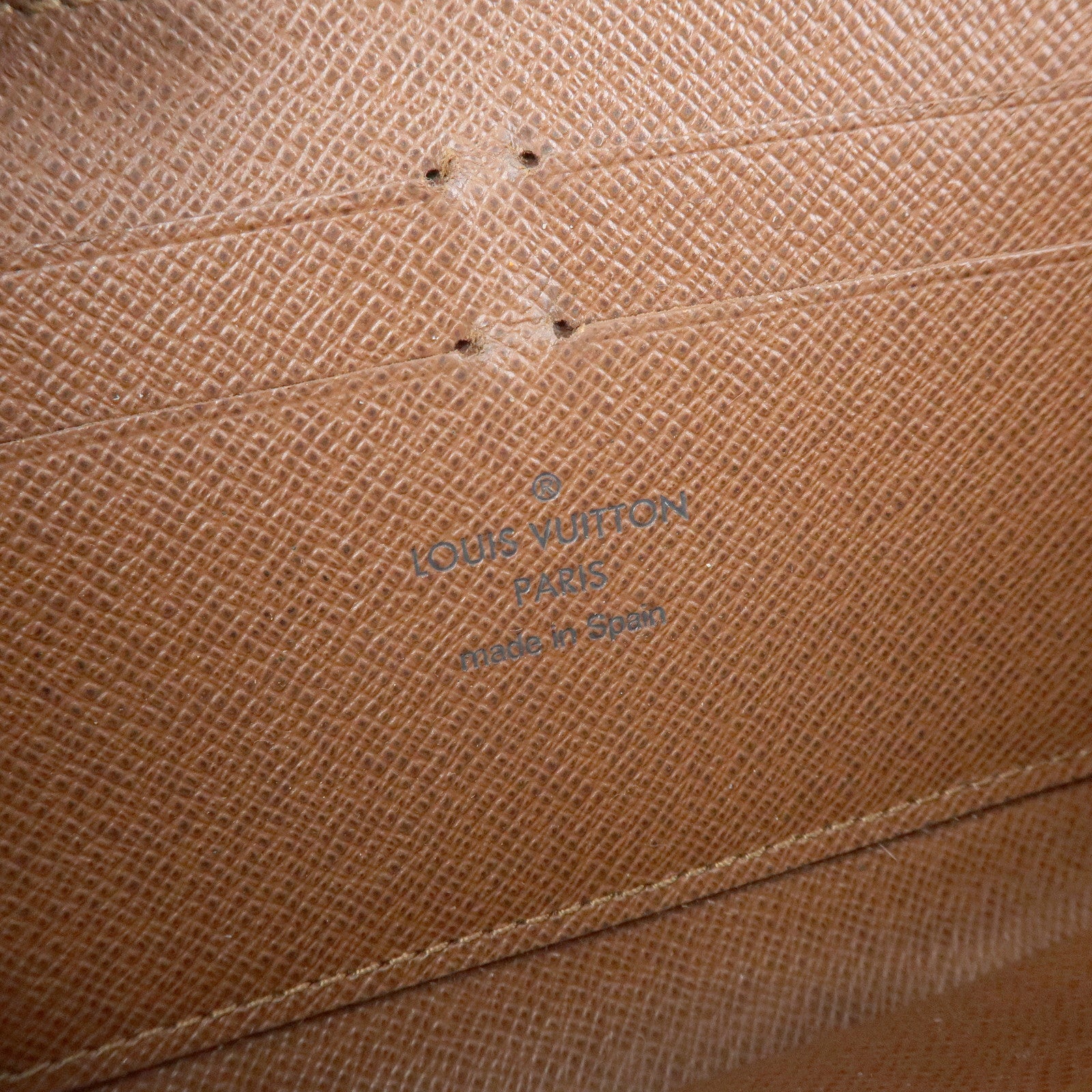 Louis Vuitton Monogram Canvas Zippy Wallet Long Wallet Brown M42616