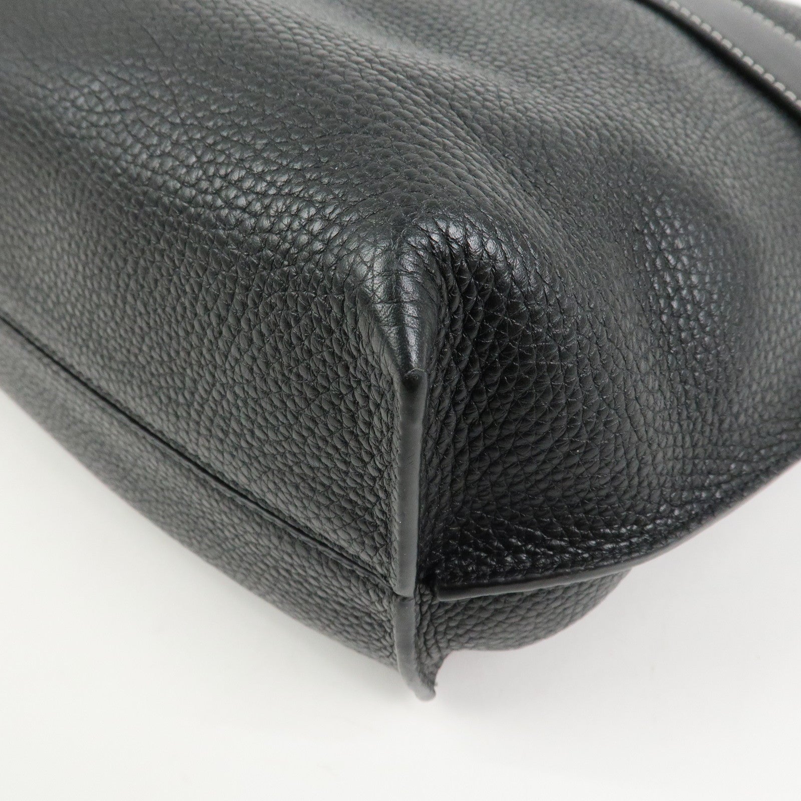 LOEWE Anagram Logo Leather Shoulder Bag Crossbody Bag Black