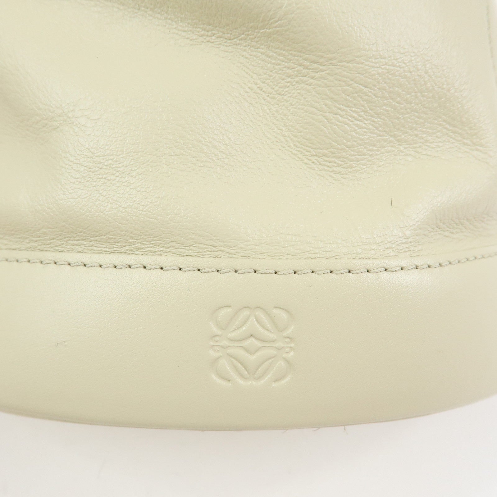 LOEWE Anagram Anton Leather Backpack Rucksuck Ivory