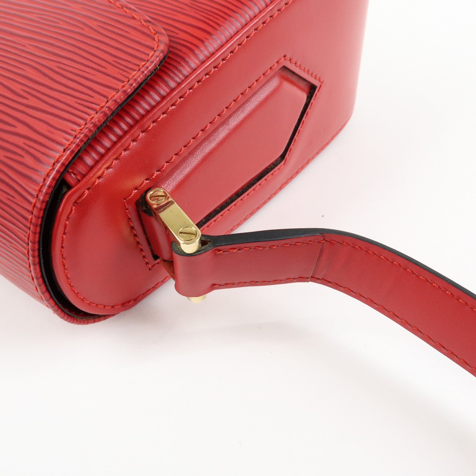 Louis Vuitton Epi Buci Shoulder Bag Hand Bag Castilian Red M52207