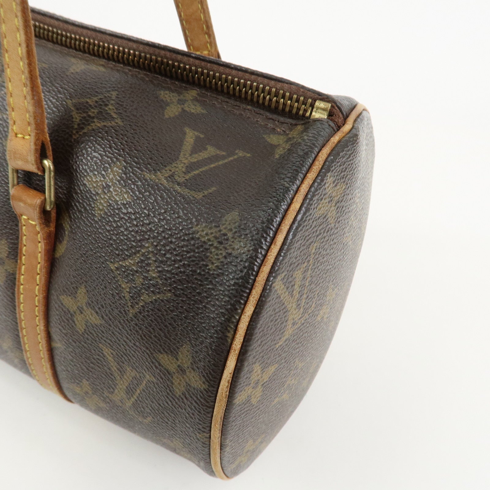 Louis Vuitton Monogram Papillon 30 Hand Bag Brown M51385