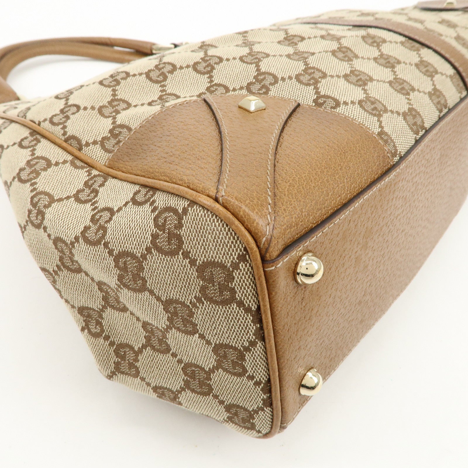 GUCCI New Jackie GG Monogram Canvas Leather Shoulder Bag 124404