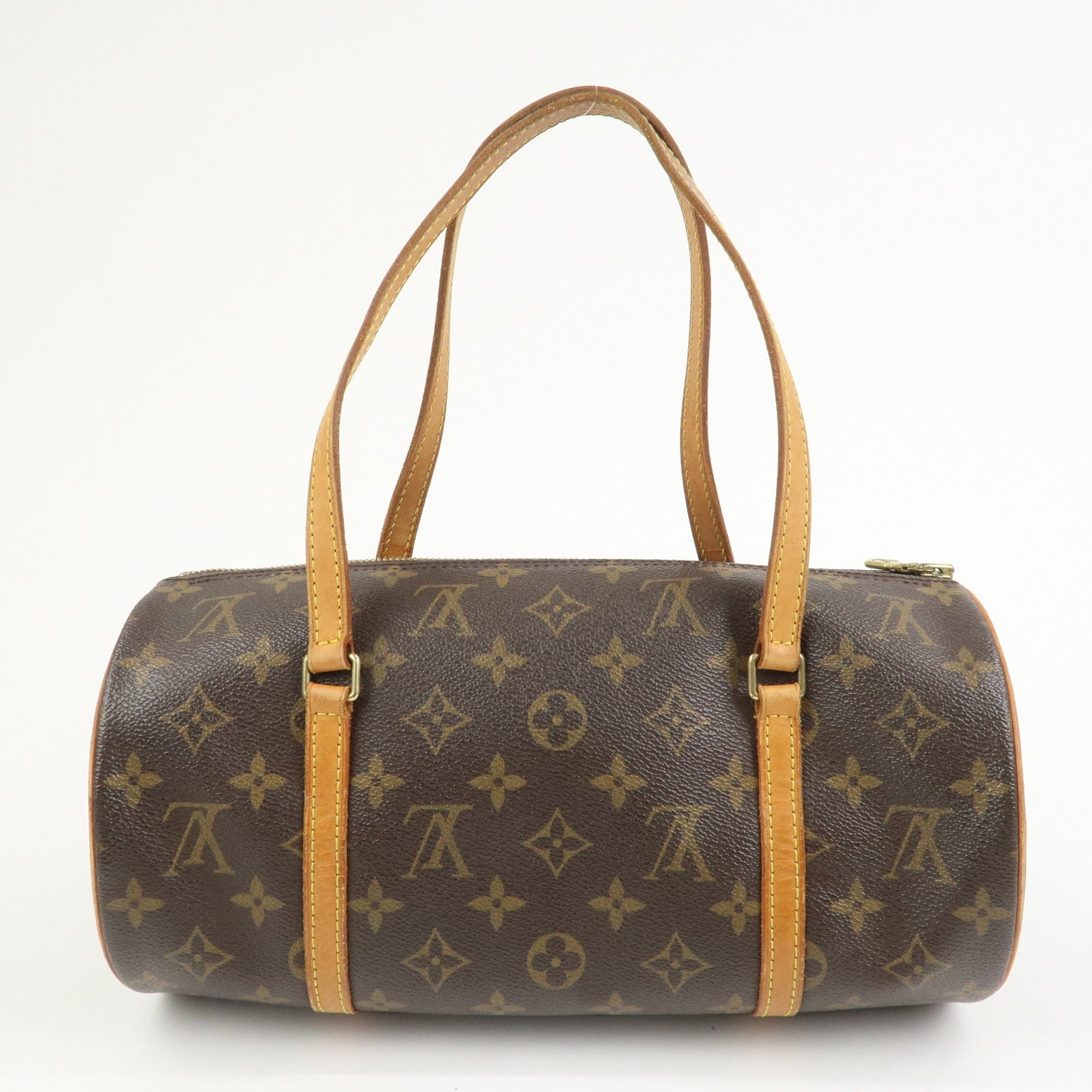 Louis Vuitton Monogram Papillon 30 Hand Bag Brown M51385