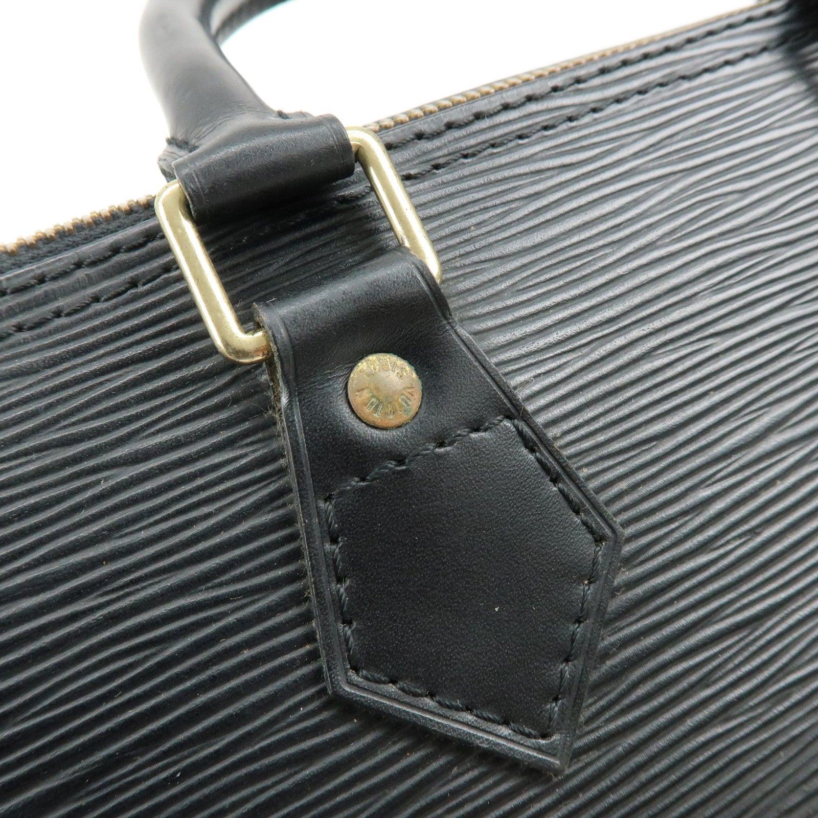 Louis Vuitton Epi Speedy 25 Leather Hand Bag Boston Bag Noir M59032