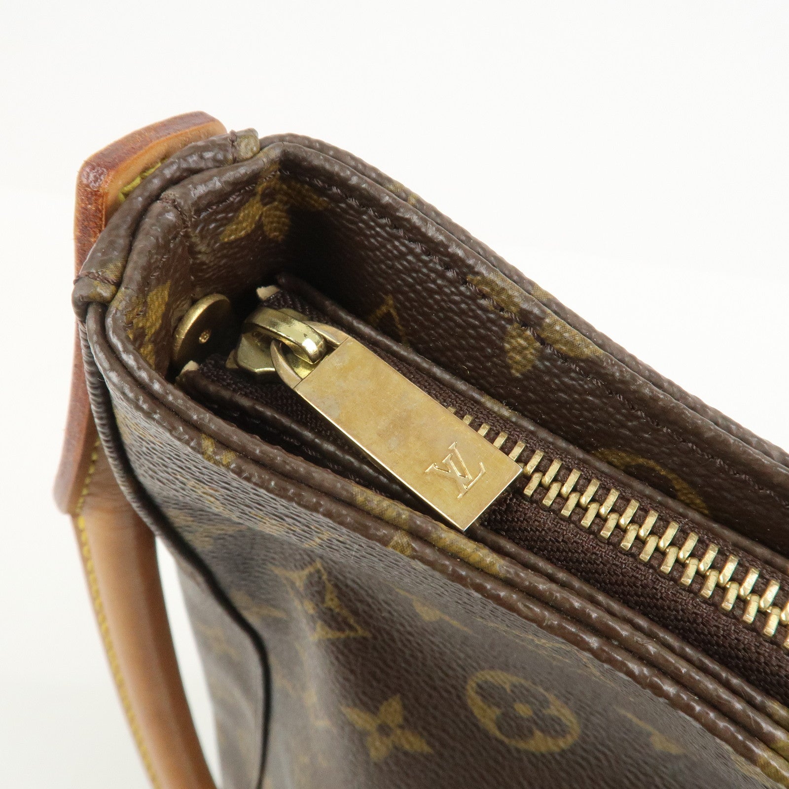 Louis Vuitton Monogram Looping GM Shoulder Bag Brown M51145