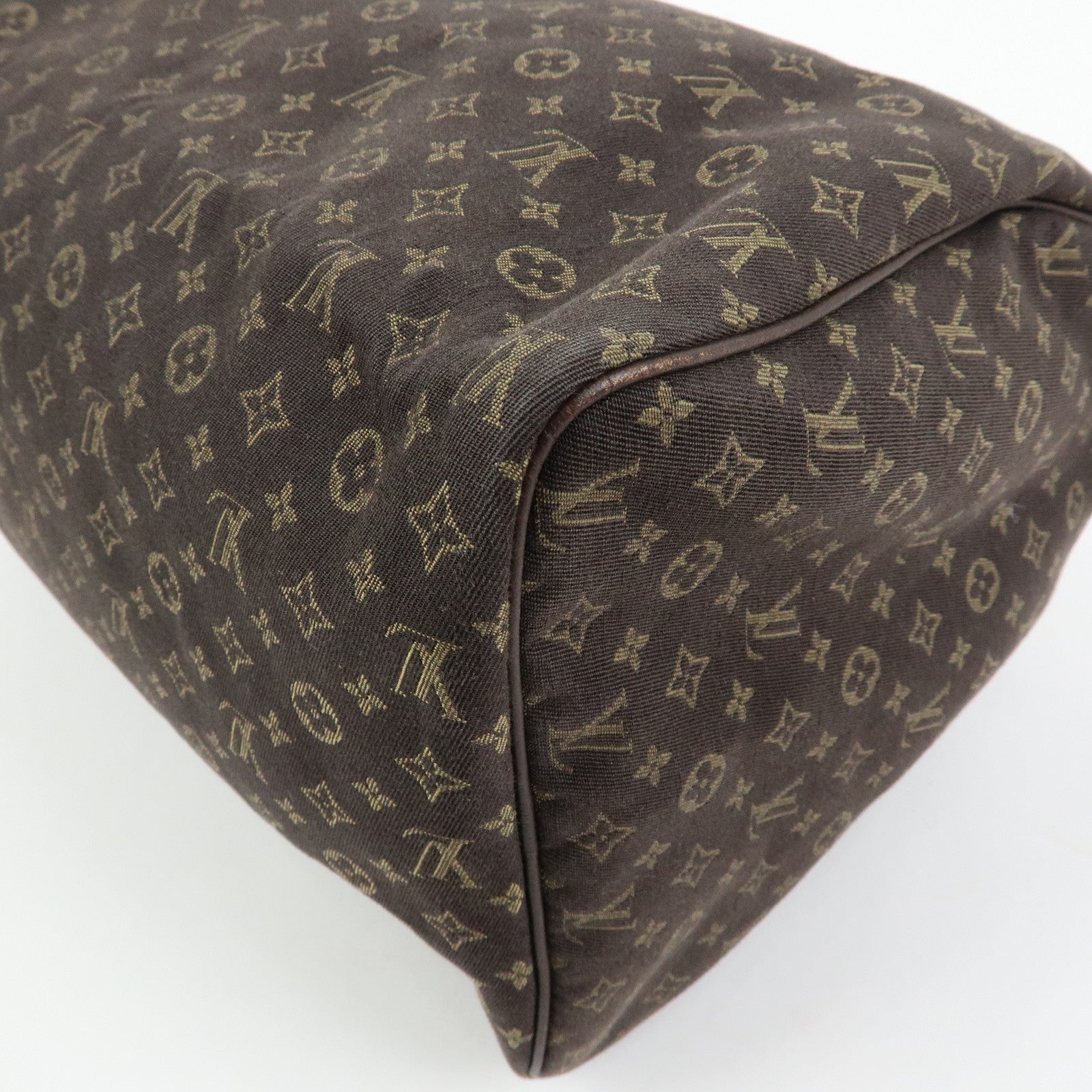 Louis Vuitton Monogram Mini Lin Speedy 30 Boston Bag Ebene M95224