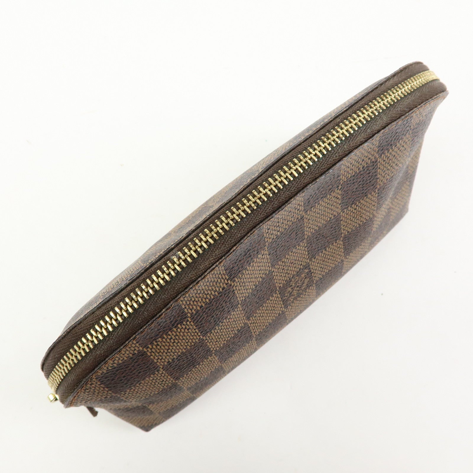 Louis Vuitton Damier Pochette Cosmetic PM Pouch Brown N47516