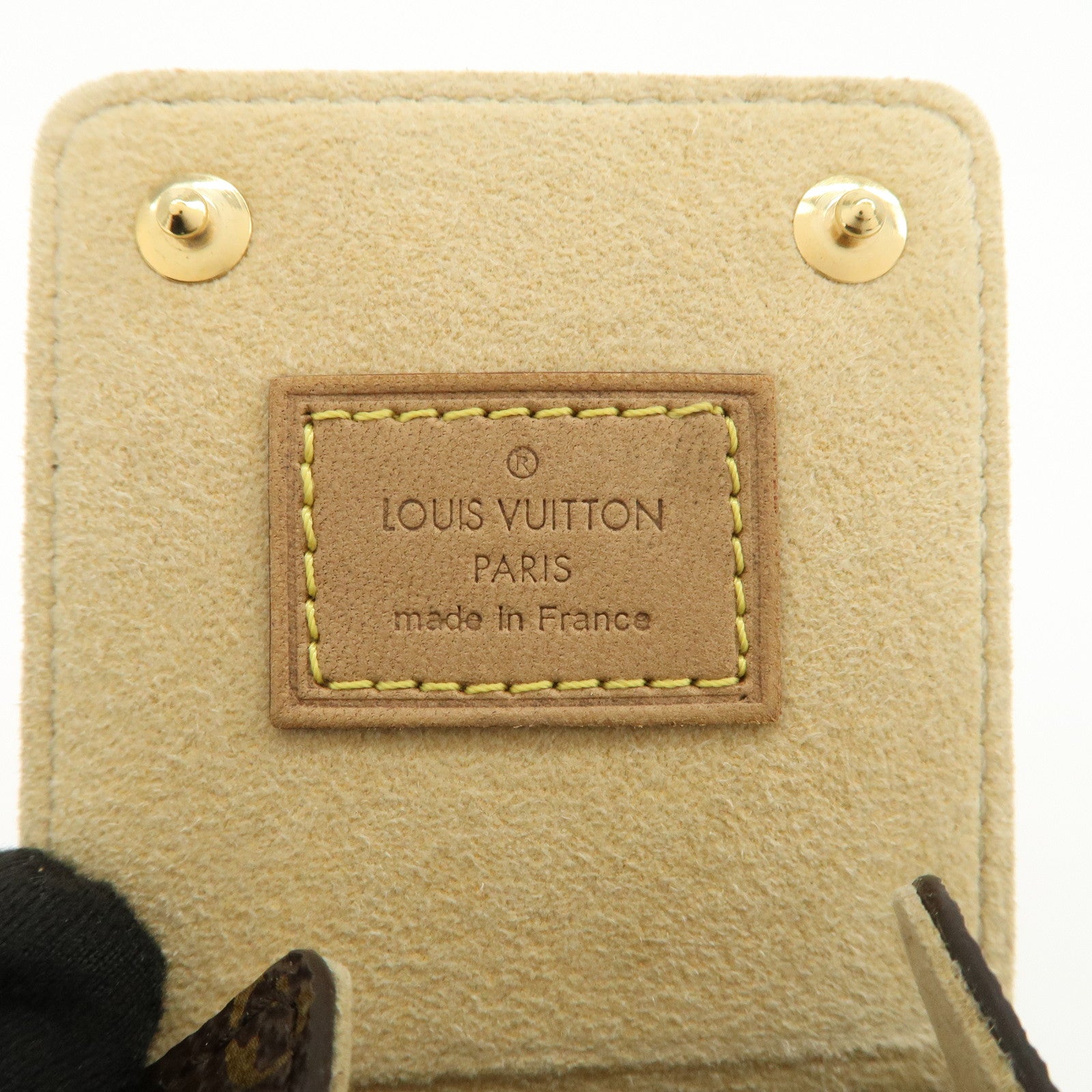 Louis Vuitton Monogram Canvas Jewelry Case Jewelry Box Brown