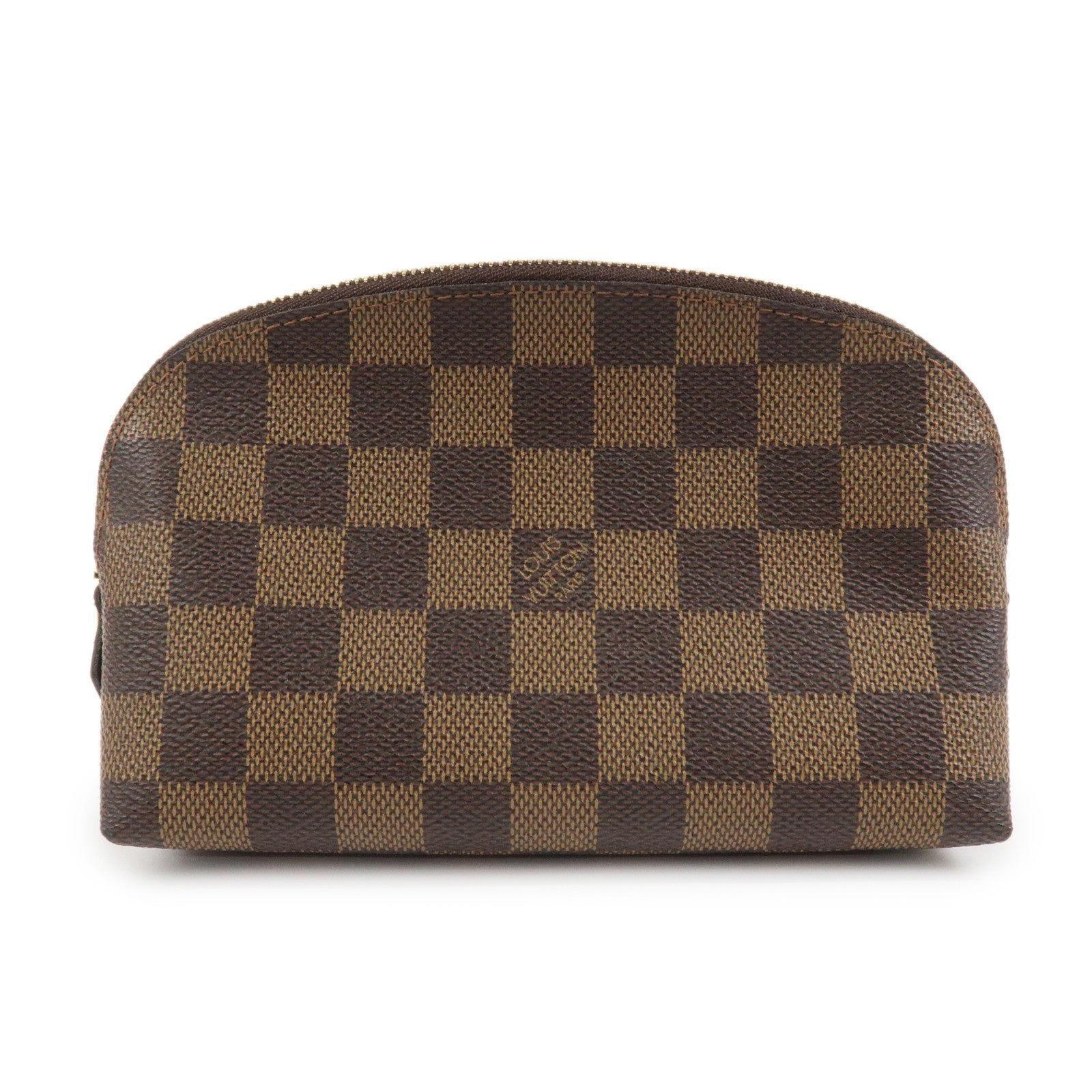Louis Vuitton Damier Pochette Cosmetic PM Pouch Brown N47516