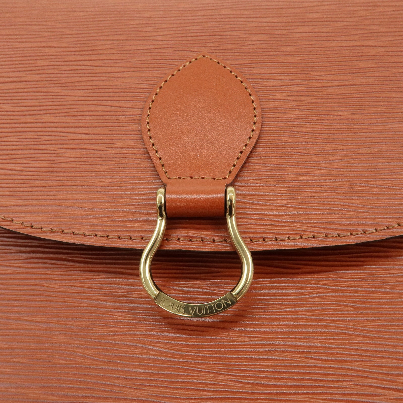 Louis Vuitton Epi Saint Cloud Shoulder Bag Kenya Brown M52193