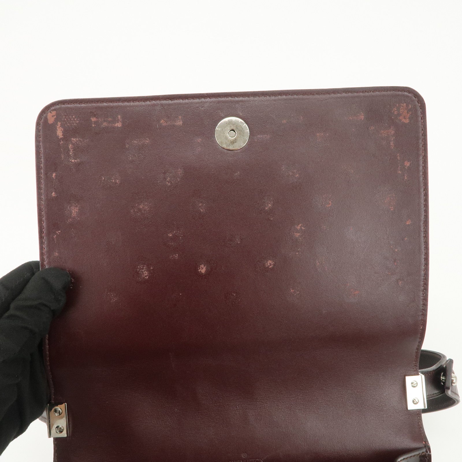 Louis Vuitton Damier Vernis Cabaret Shoulder Bag Carmine M92126