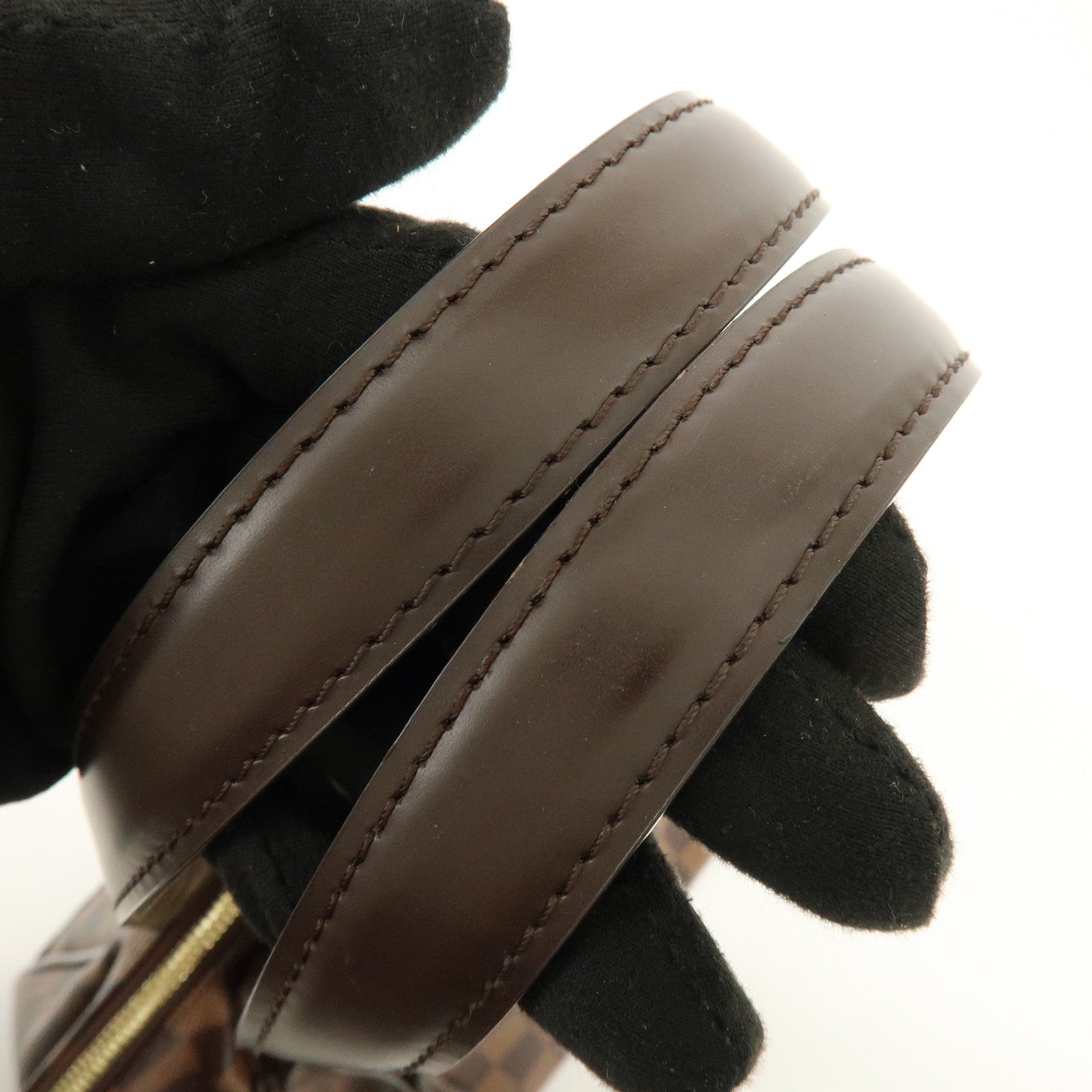 Louis Vuitton Damier Ebene Verona PM Hand Bag Brown