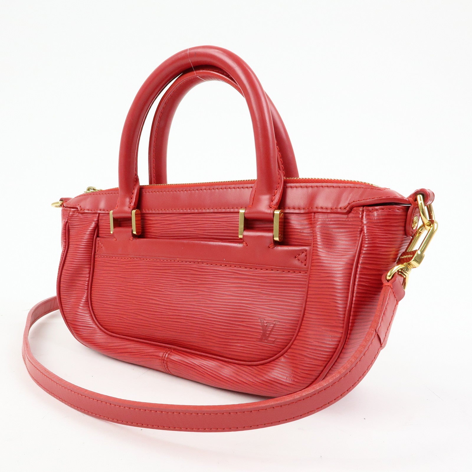 Louis Vuitton Epi Danura PM Hand Bag Shoulder Bag Red M5891E