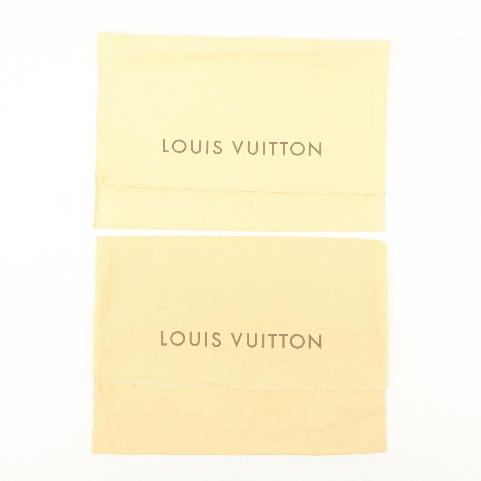 Louis Vuitton Set of 11 Dust Bag Storage Bag Flap Style Beige