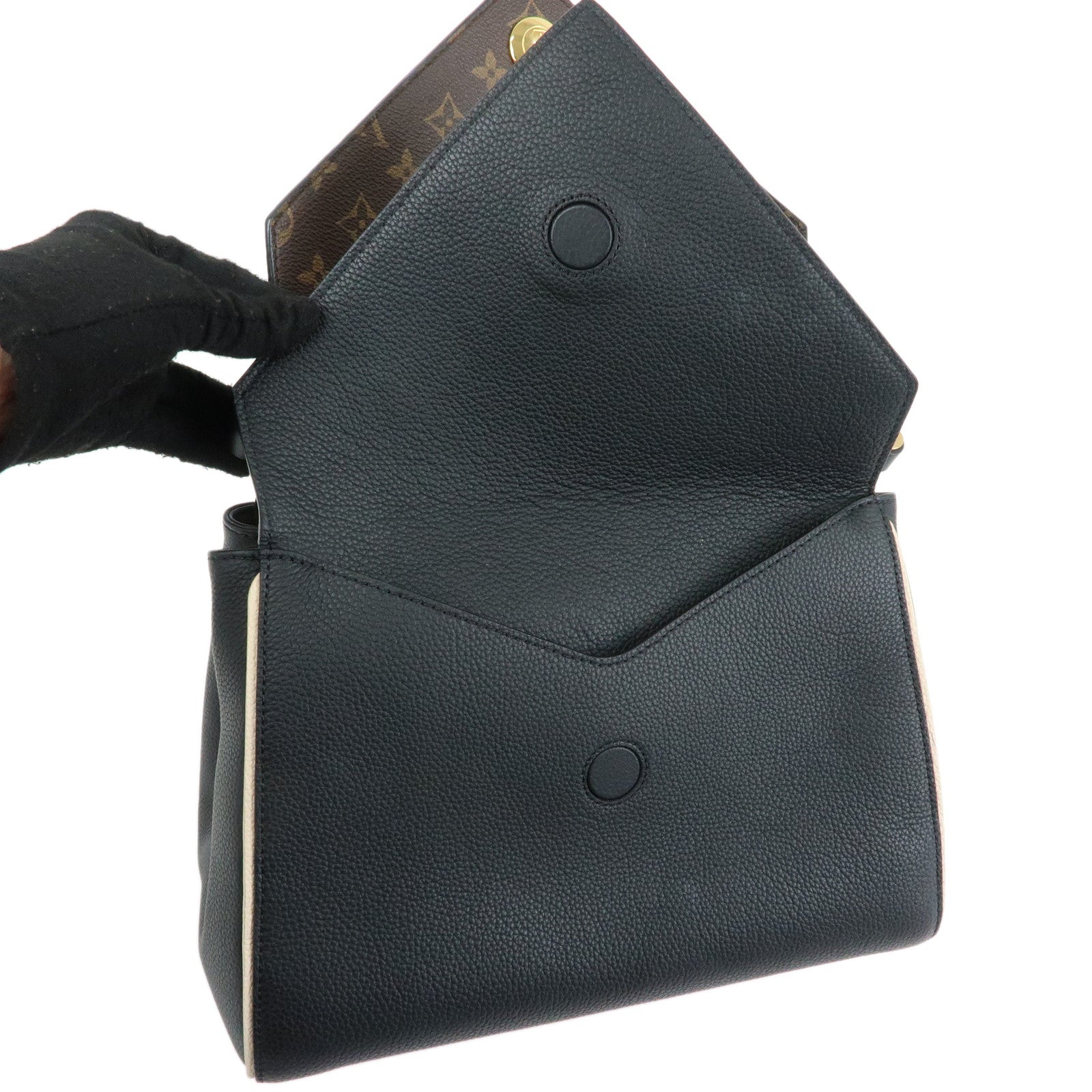 Louis Vuitton Monogram Double V 2Way Bag Shoulder Bag Noir M54439
