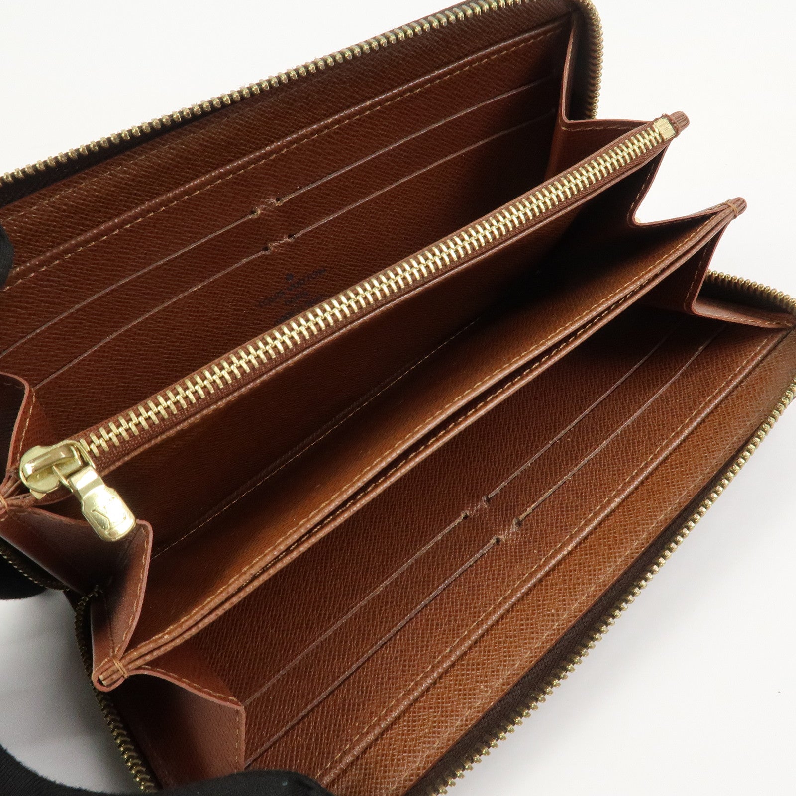 Louis Vuitton Monogram Canvas Zippy Long Wallet Brown M60017