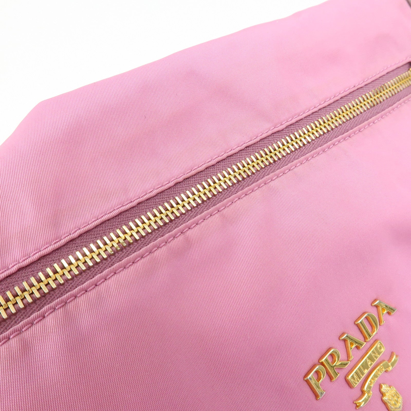 PRADA Nylon Saffiano Leather Shoulder Bag Crossbody Bag Purple