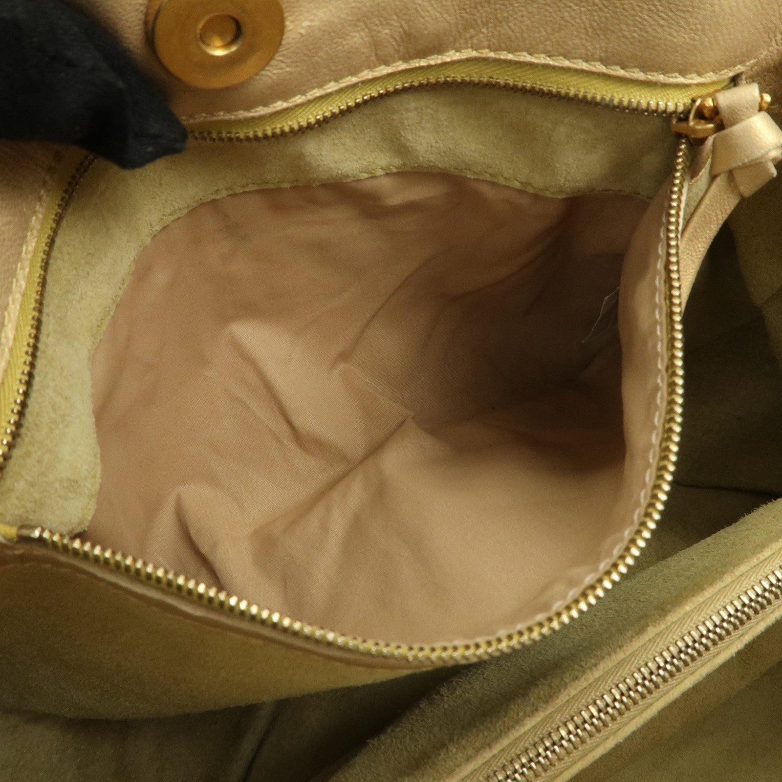 BOTTEGA VENETA Intrecciato Shoulder Bag Hand Bag Green Gold