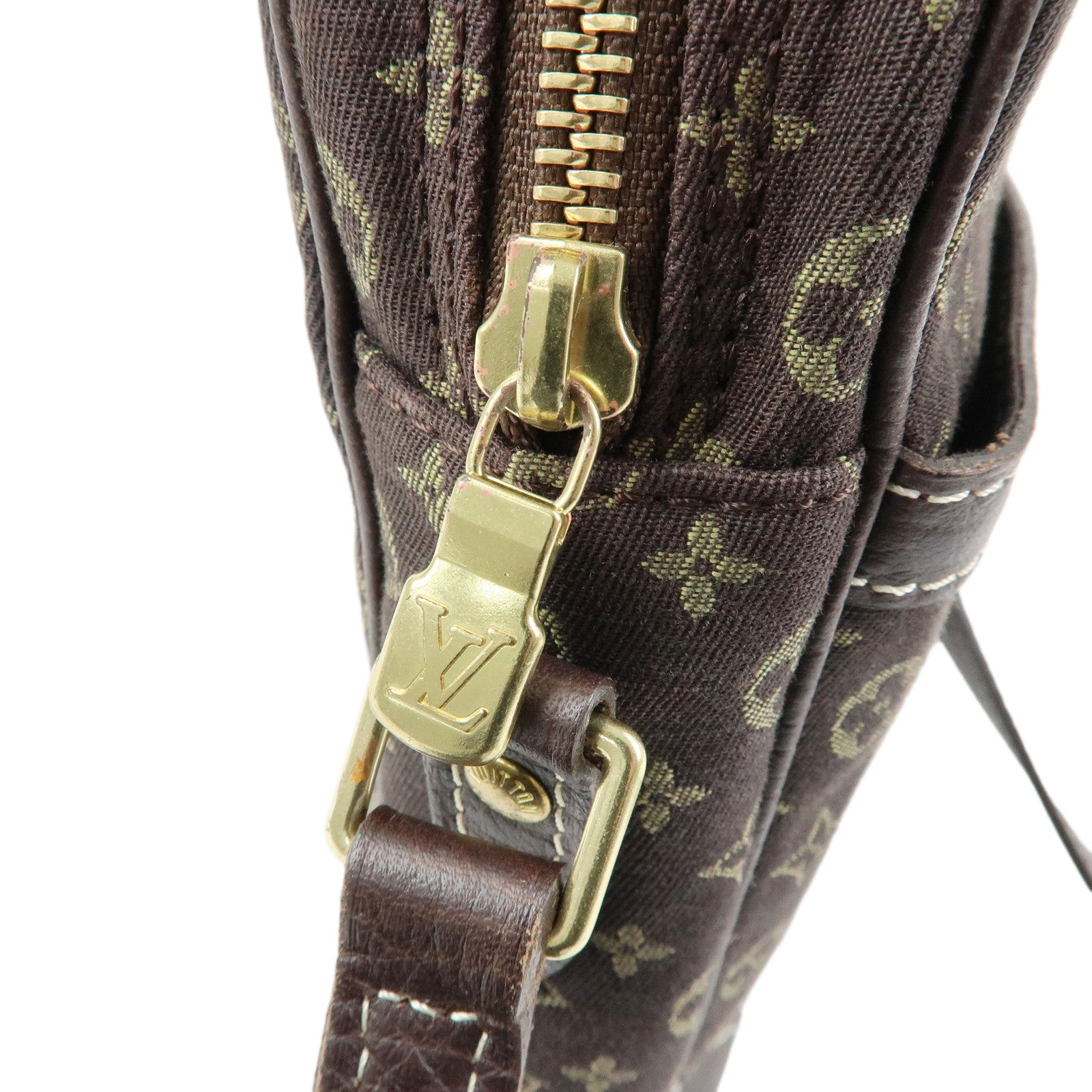 Louis Vuitton Monogram Mini Lin Danube Shoulder Bag Brown M95228