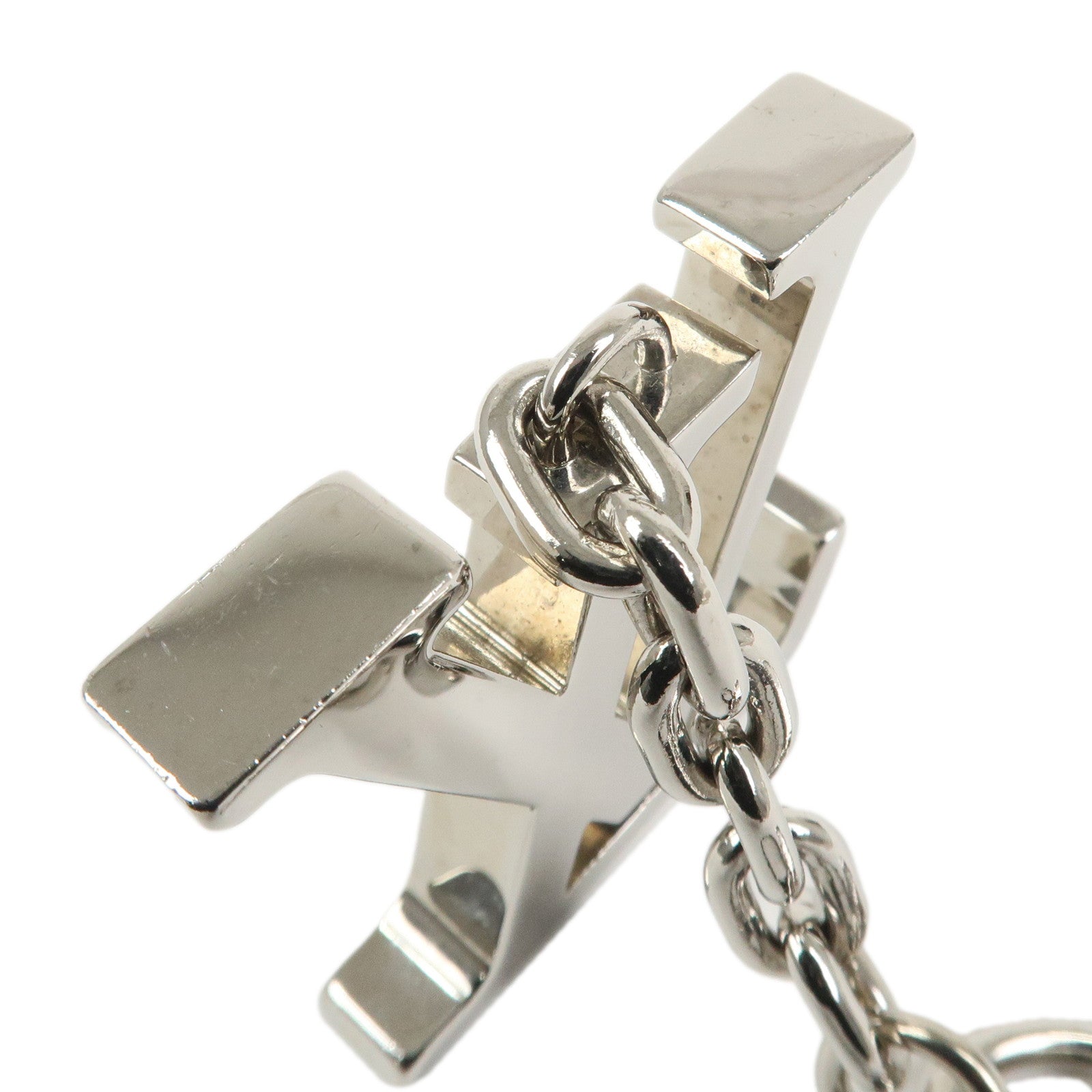 Louis Vuitton Porte Cles Initiales LV Bag Charm Silver M65071