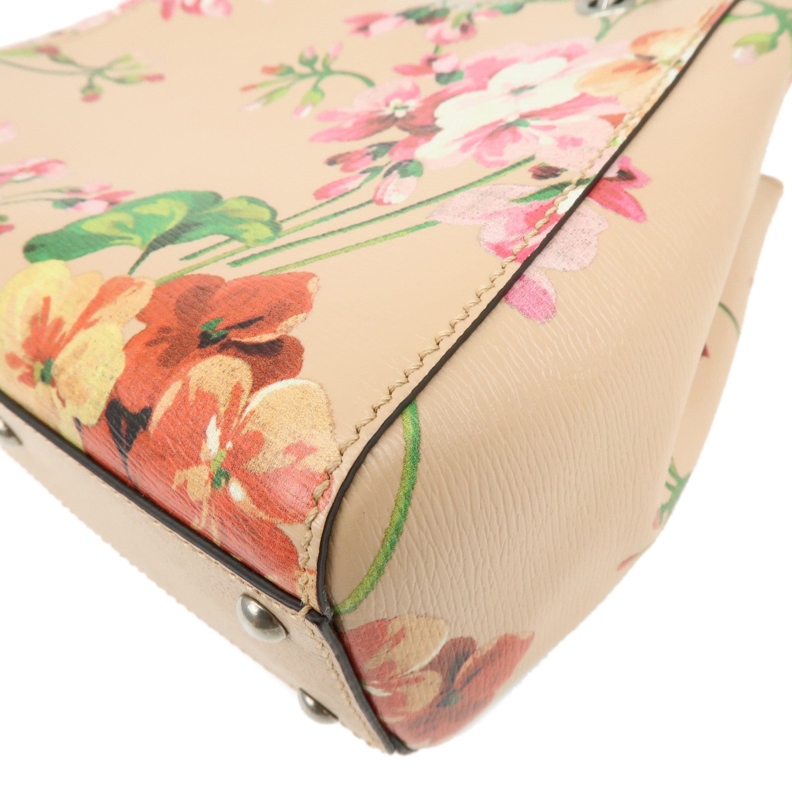 GUCCI Bamboo Blooms Mini Shopper 2Way Hand Shoulder Bag Pink 368823