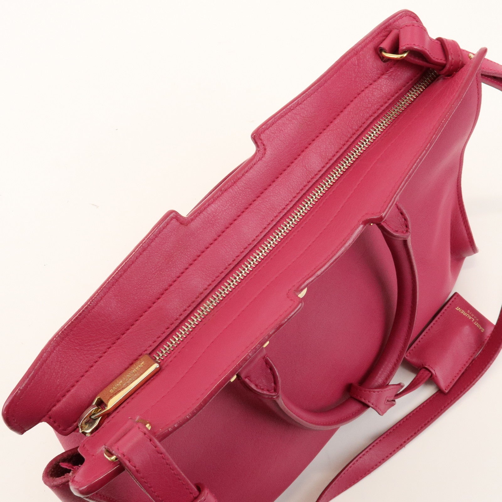 SAINT LAURENT PARIS Petit Cabas Y Line Leather 2Way Bag 311210