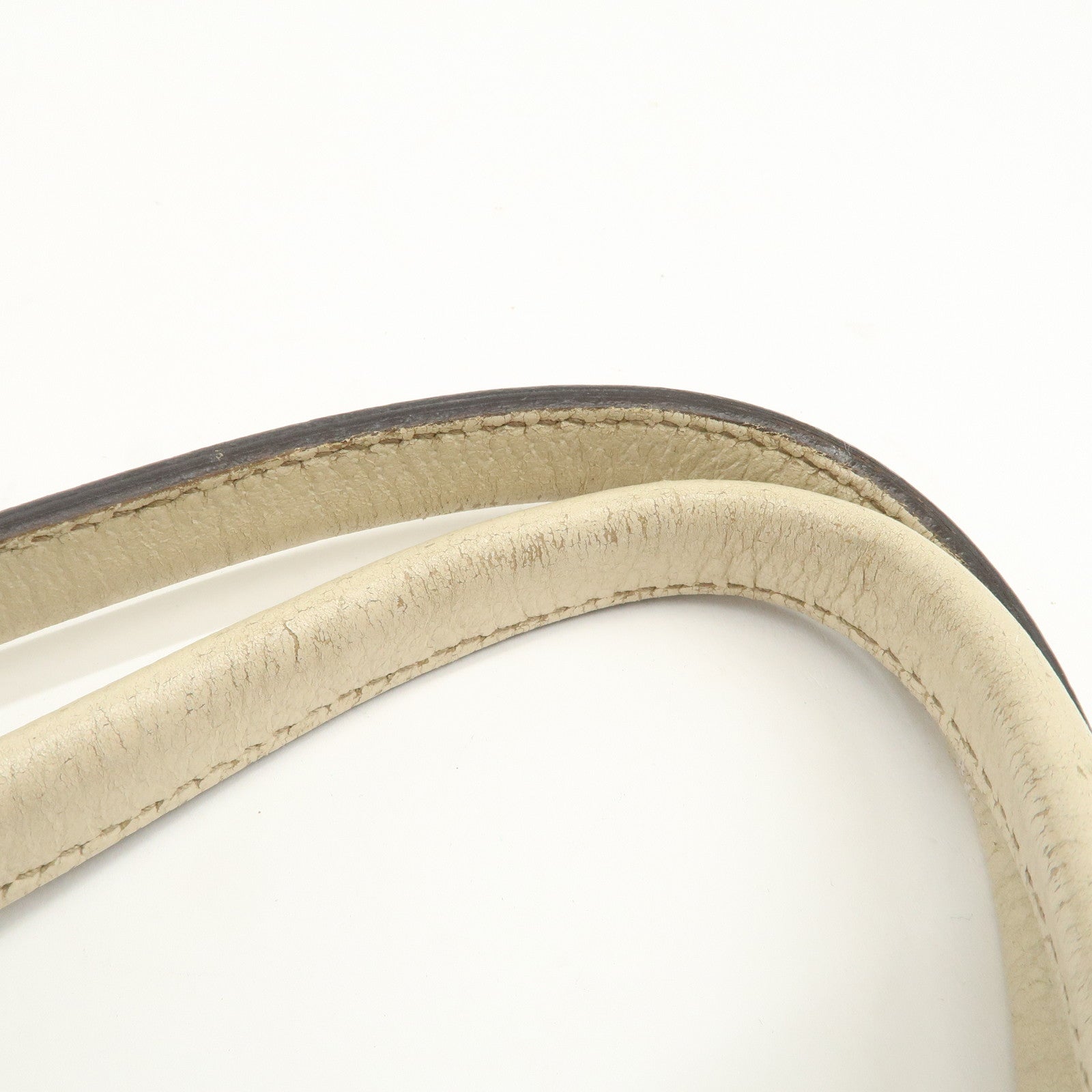 GUCCI Princy Sherry GG Canvas Leather Tote Bag Brown Ivory 163805