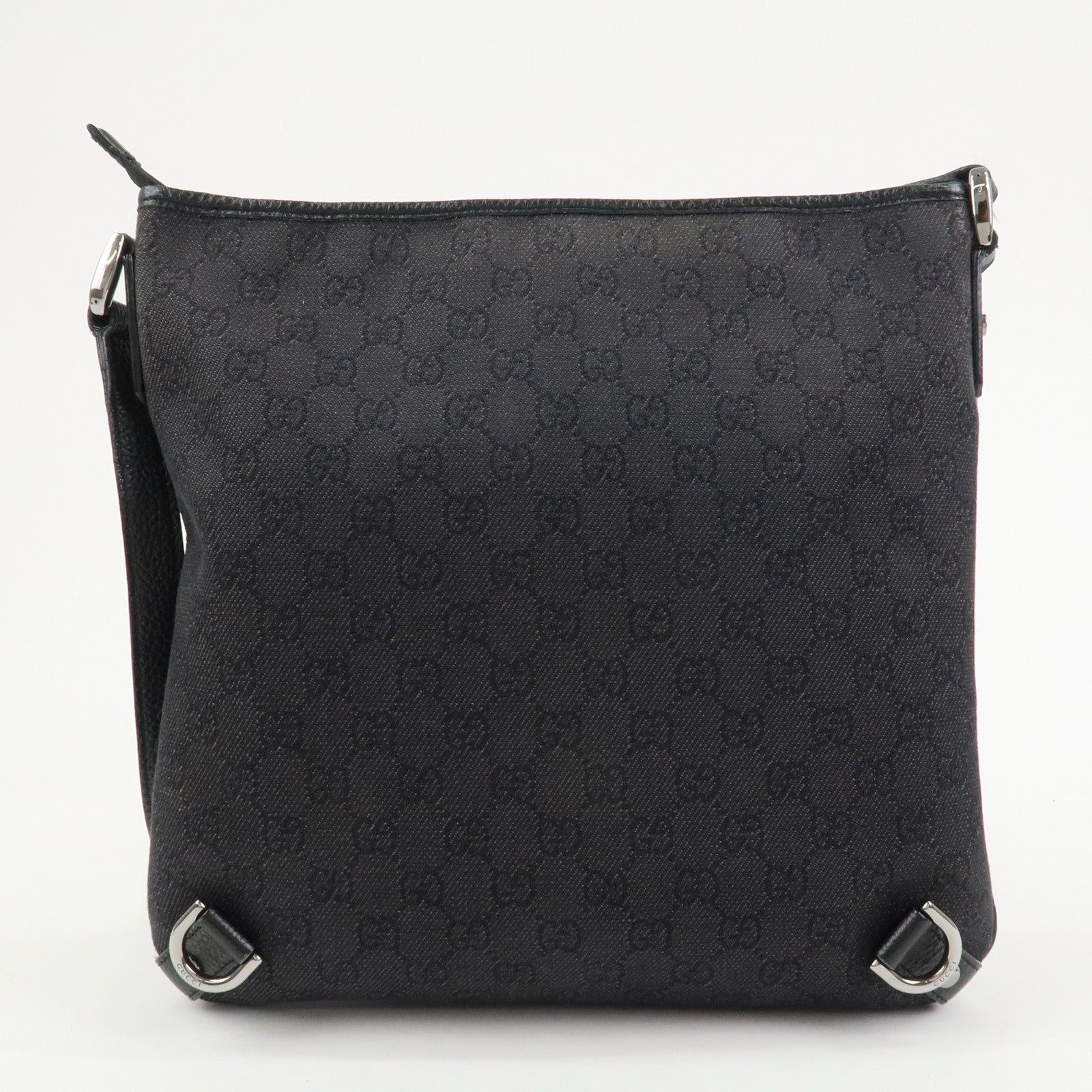 GUCCI Abbey GG Canvas Leather Shoulder Bag Crossbody Bag 268642