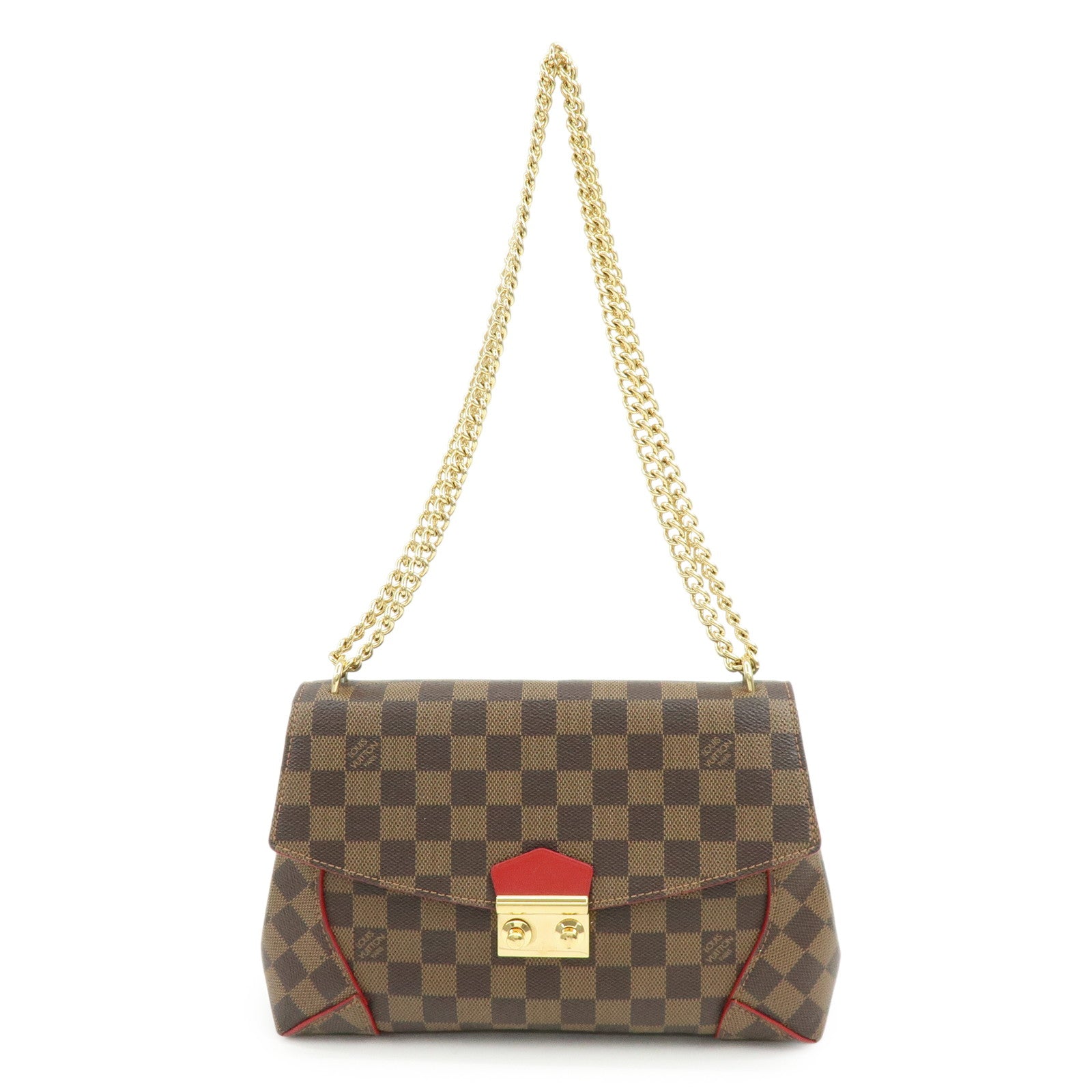 Louis Vuitton Damier Ebene Kaisa Clutch Chain Shoulder Bag N41596