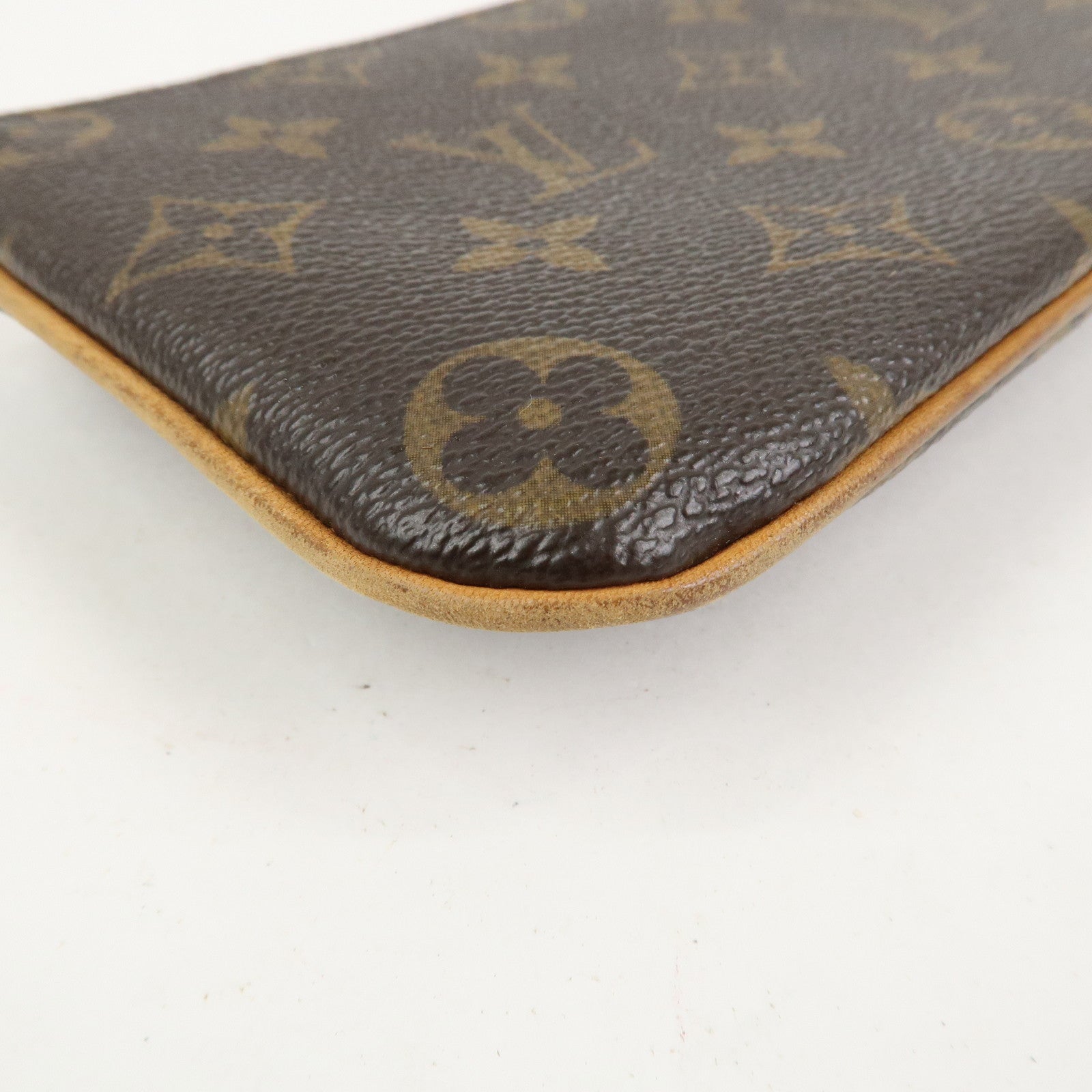 Louis Vuitton Monogram Pochette Tikal Pouch Purse Brown M60019