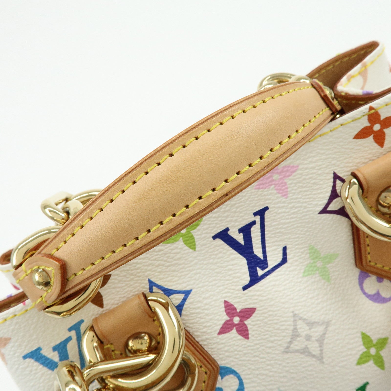 Louis Vuitton Monogram Multicolor Audra Hand Bag Blanc M40047