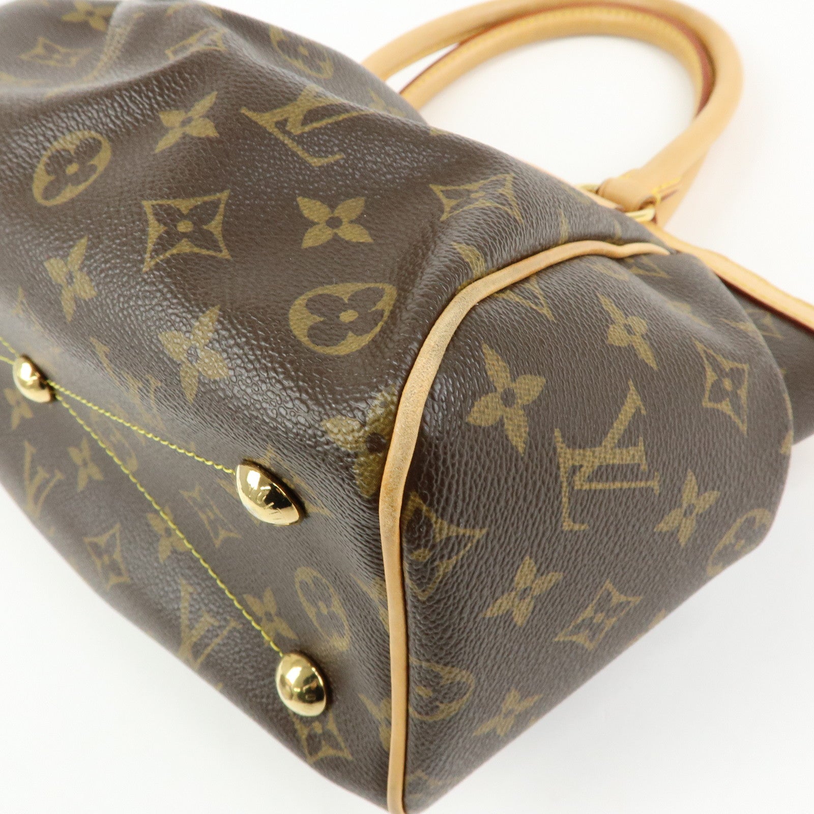 Louis Vuitton Monogram Tivoli PM Hand Bag Shoulder Bag Brown M40143