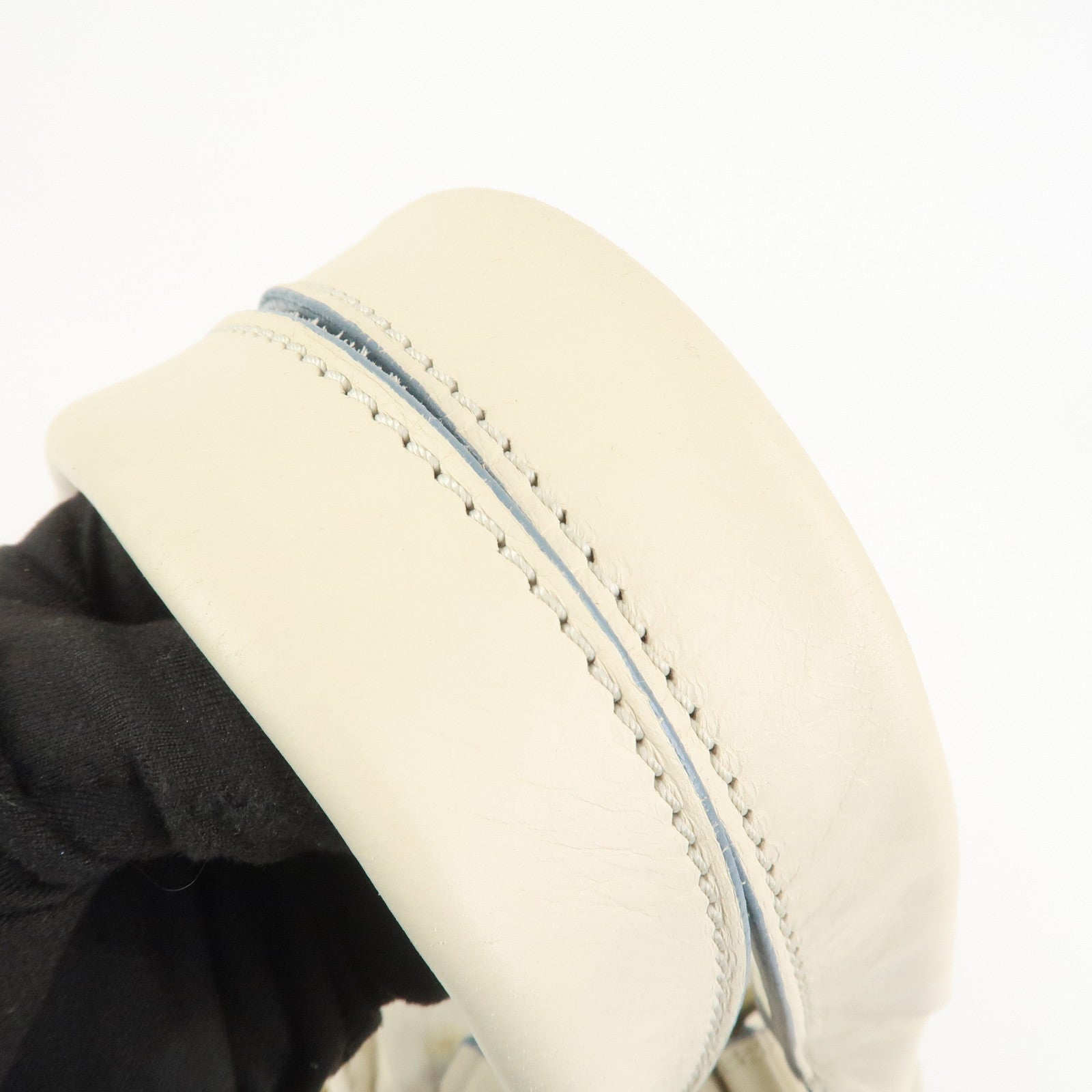 Chloe Bay Leather Hand Bag Shoulder Bag Ivory