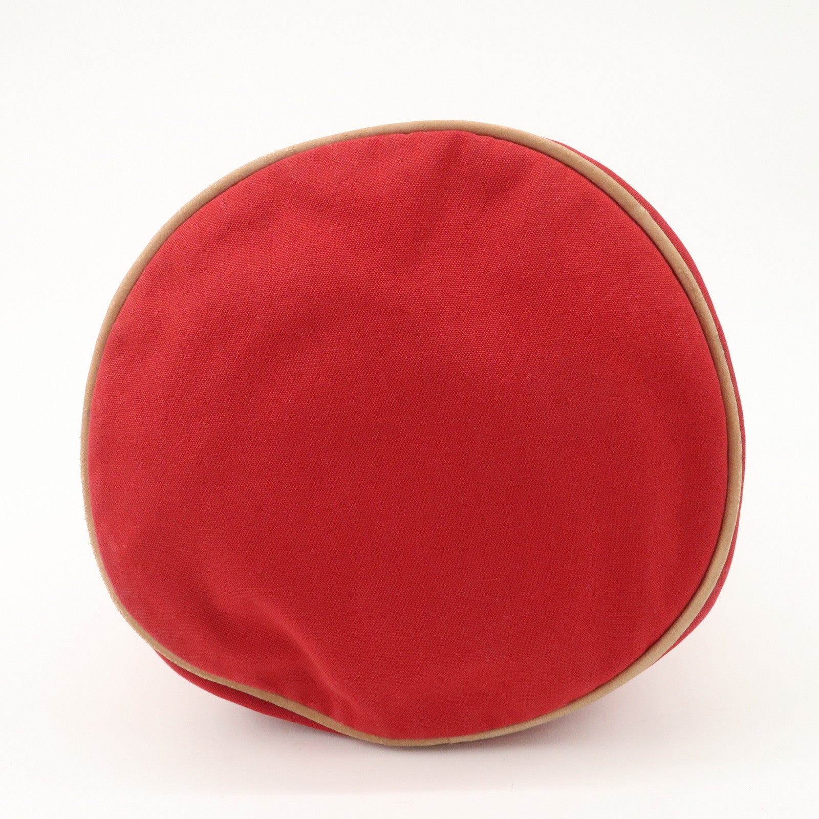 HERMES Porochon Mimil Canvas Leather PM Shoulder Bag Red