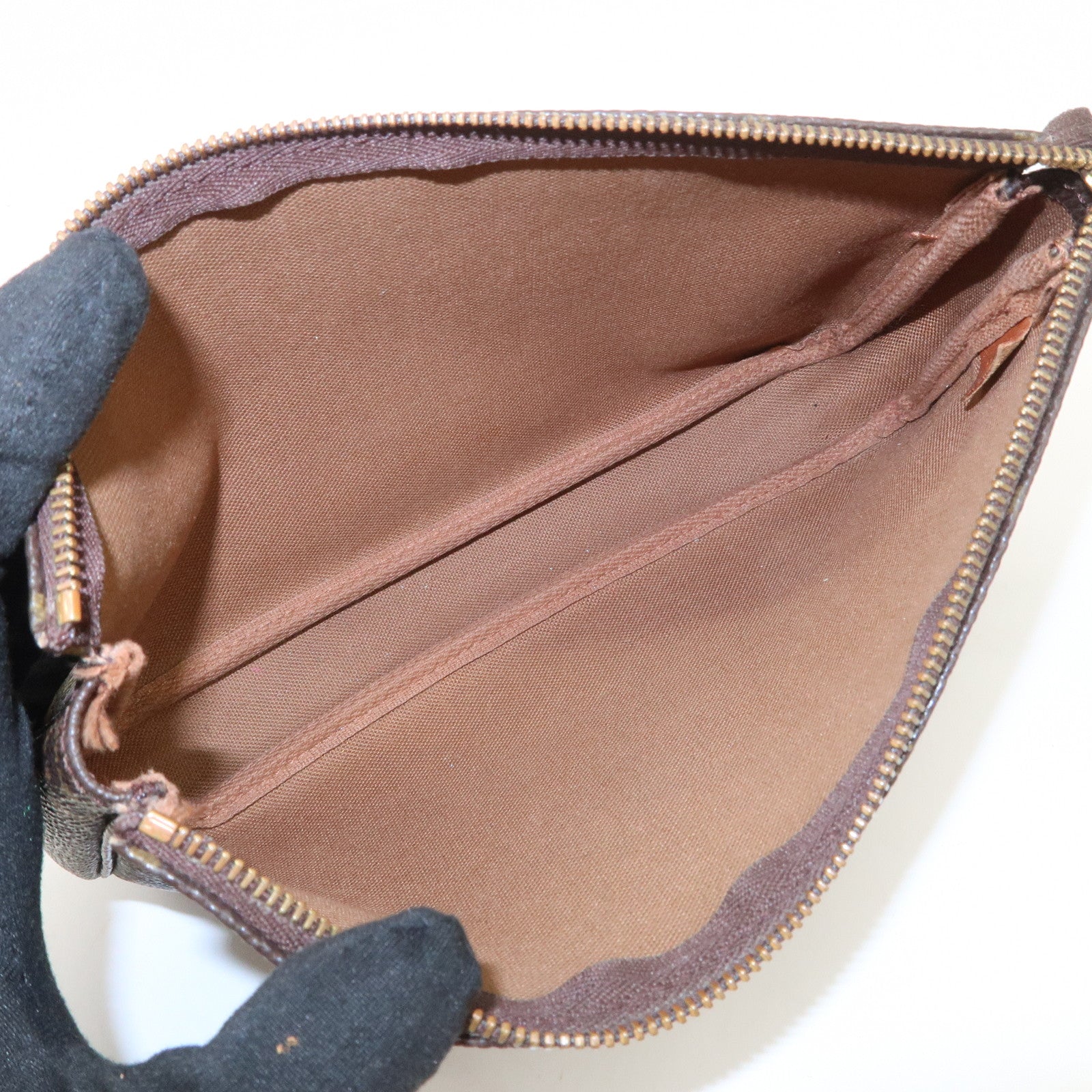 Louis Vuitton Monogram Pochette Accessoires Hand Bag Brown M51980
