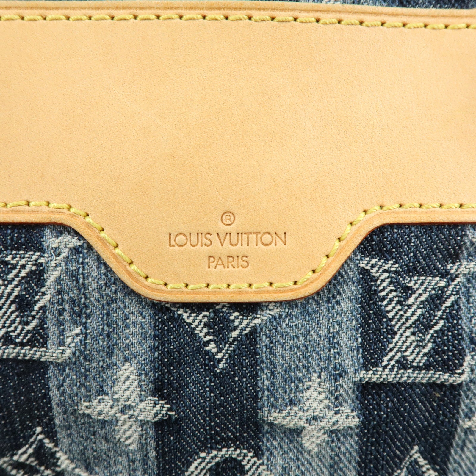 Louis Vuitton Monogram Denim Cabas Raye GM 2Way Hand Bag M95336