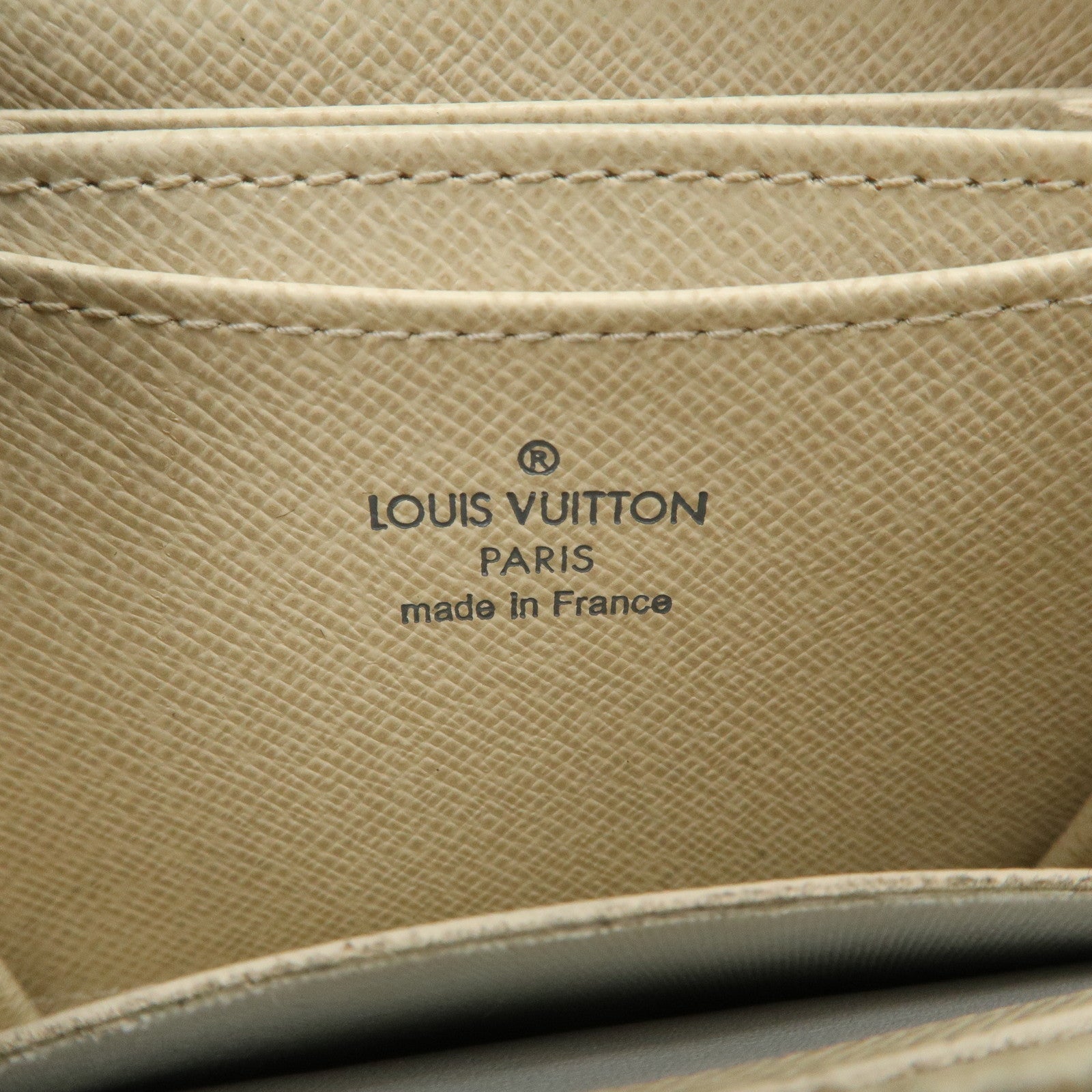 Louis Vuitton Damier Azur Zippy Coin Purse Coin Case Ivory N63069