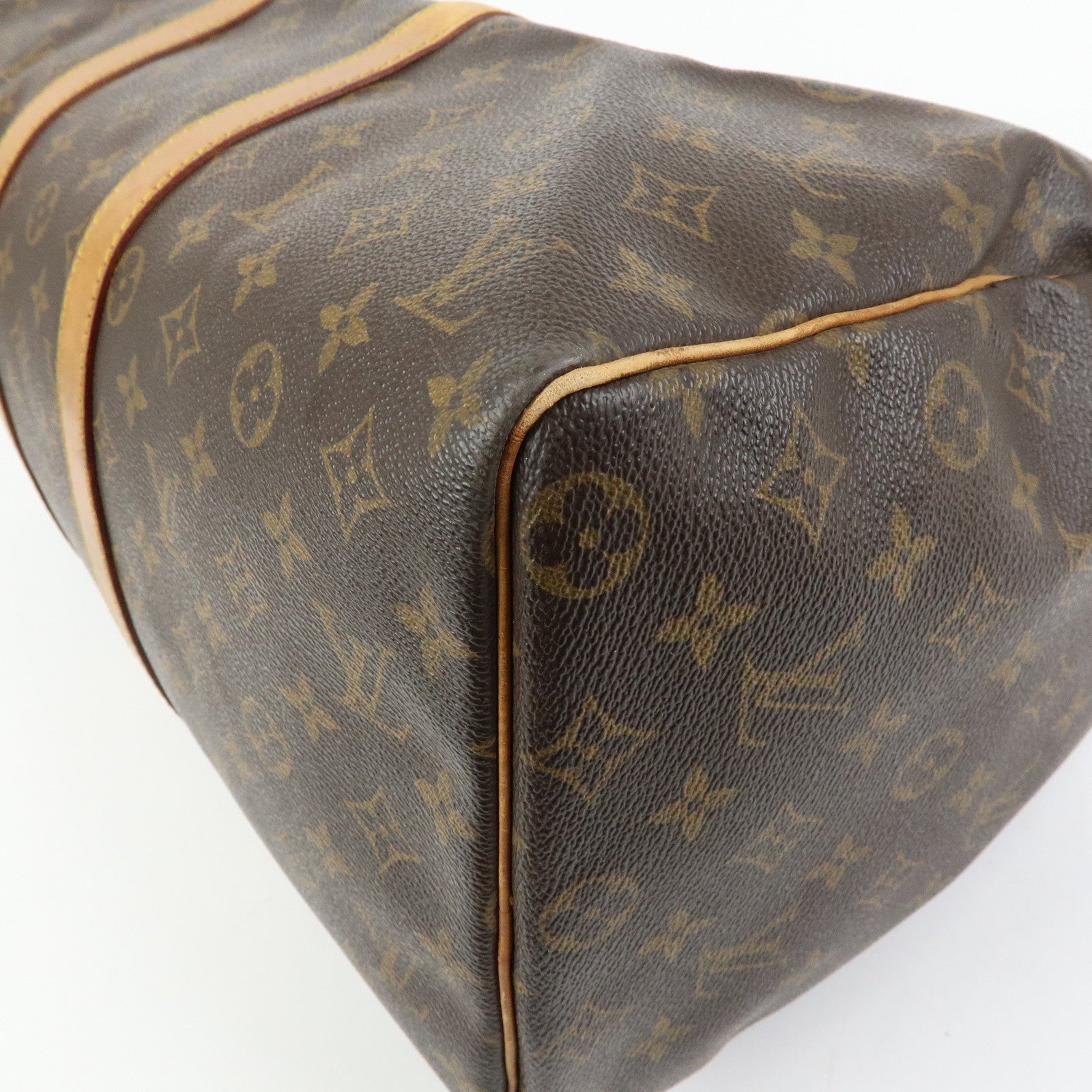 Louis Vuitton Monogram Keep All 45 Boston Bag Brown M41428