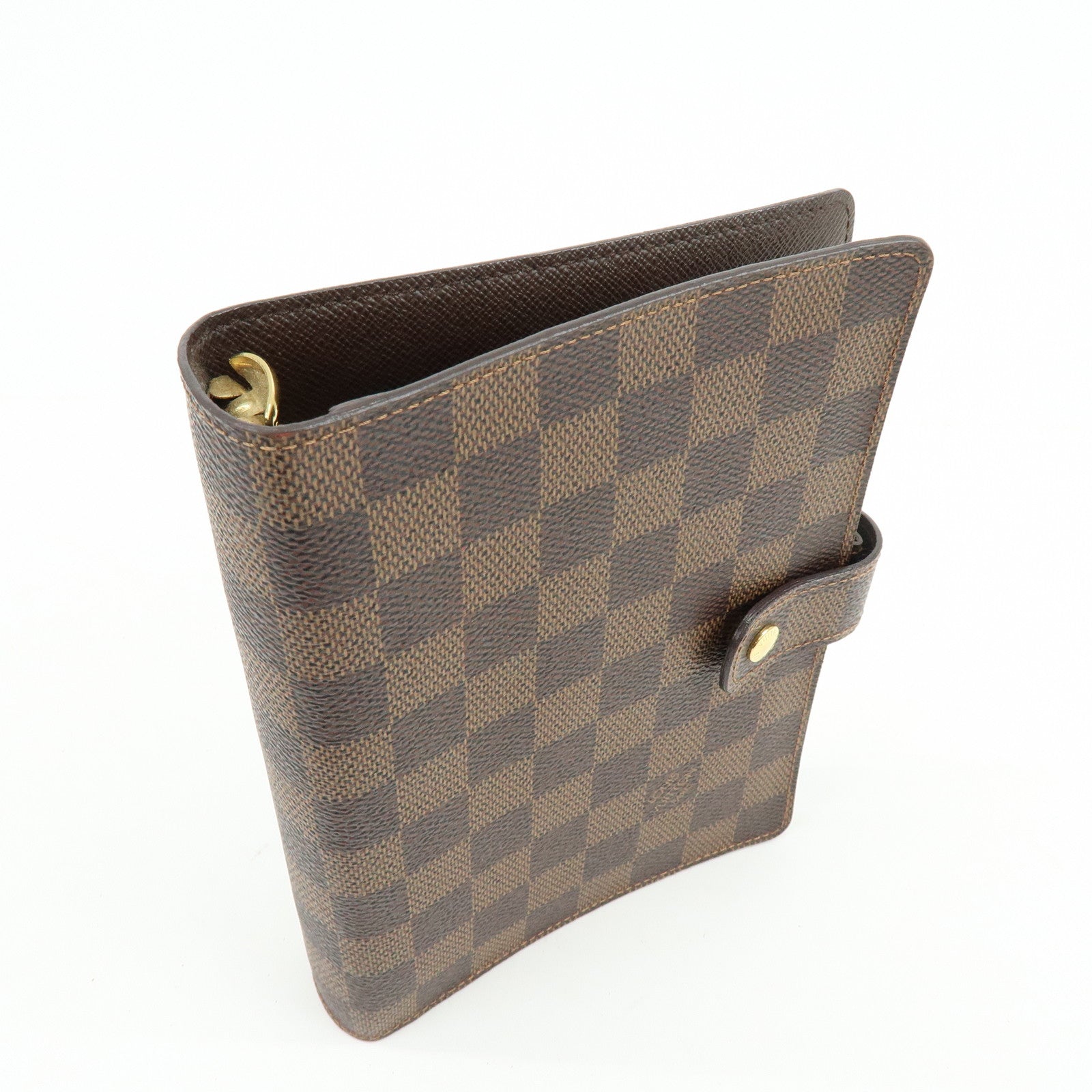 Louis Vuitton Damier Agenda MM Canvas Planner Cover Brown R20701