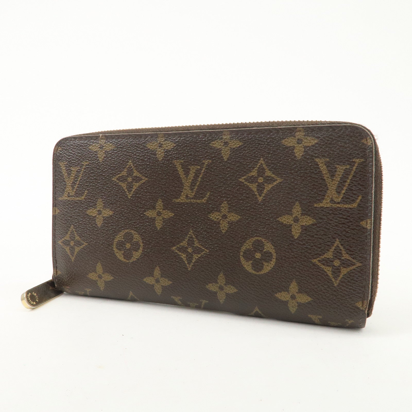Louis Vuitton Set of 2 Monogram Canvas Round Zippy Long Wallet M60017 Used