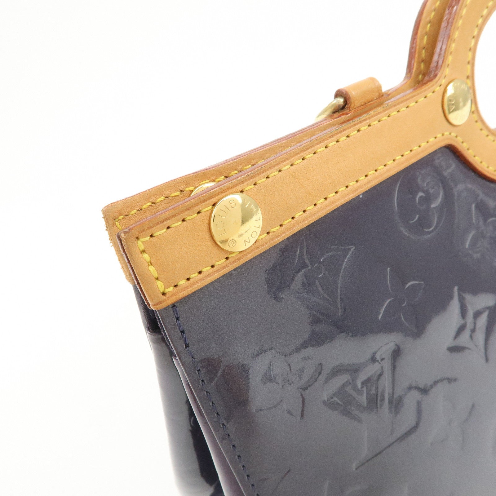 Louis Vuitton Monogram Vernis Roxbury Drive 2WAY Bag Indigo M91373