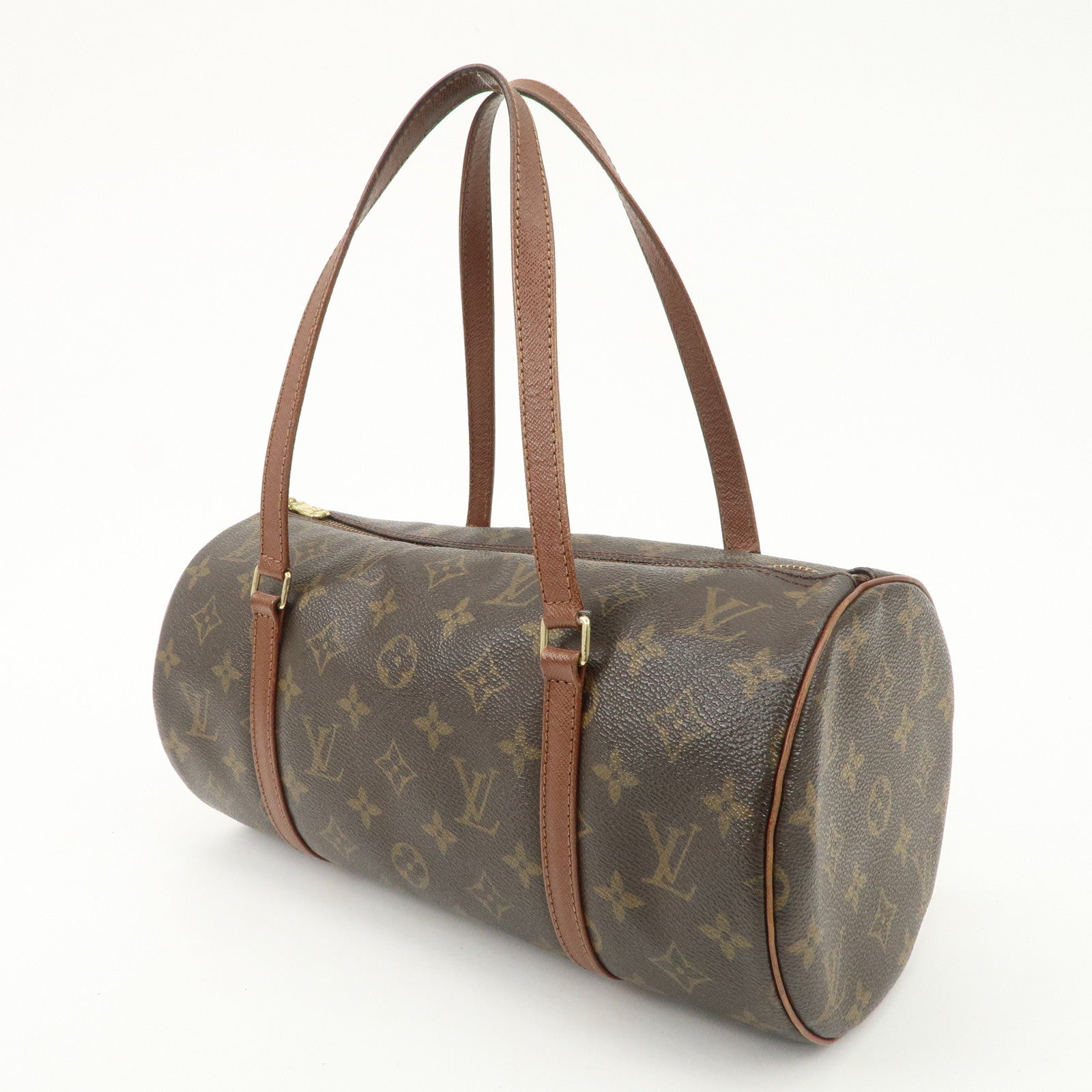 Louis Vuitton Monogram Papillon 30 Old Style Hand Bag Brown M51365