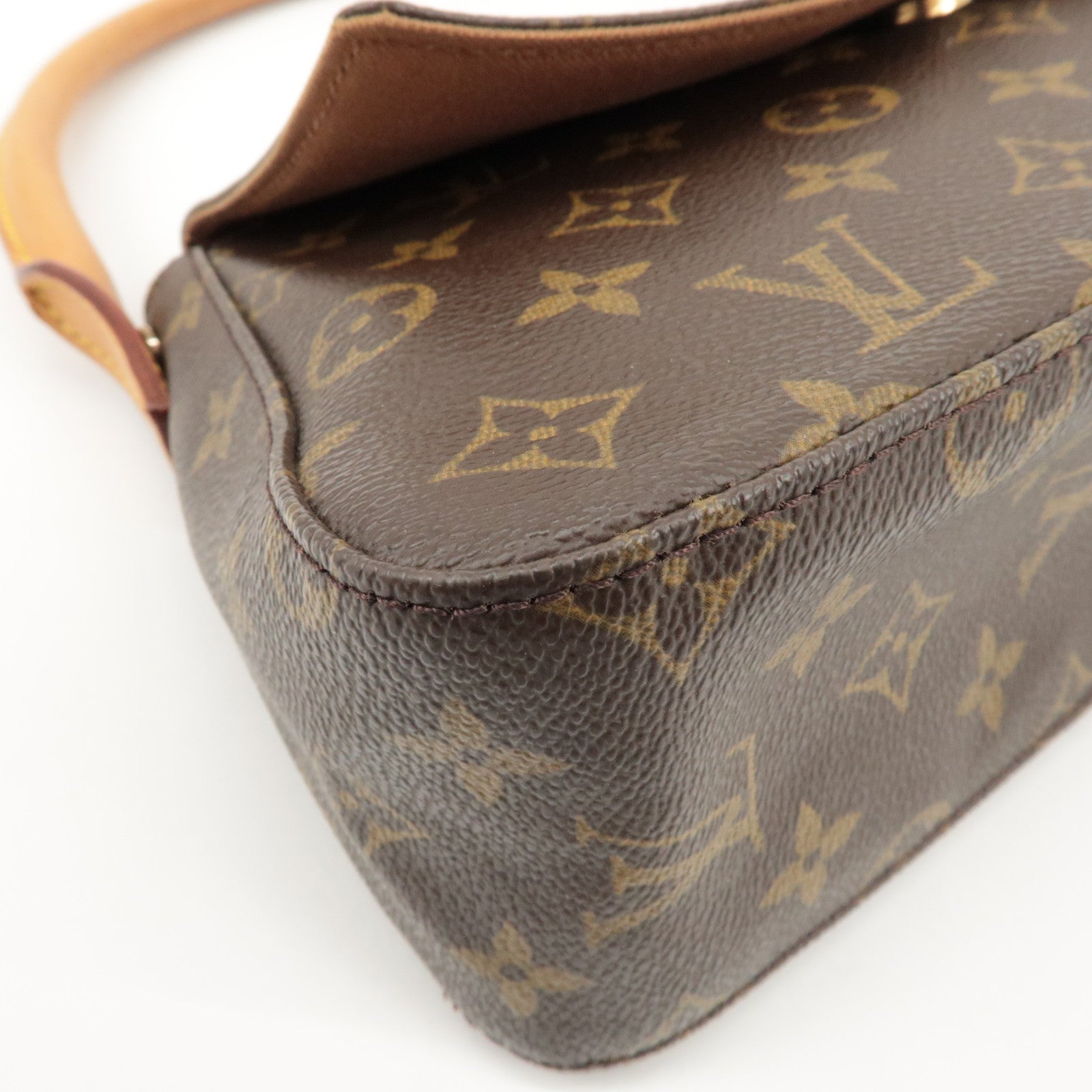 Louis Vuitton Monogram Mini Looping Shoulder Bag Brown M51147 Used