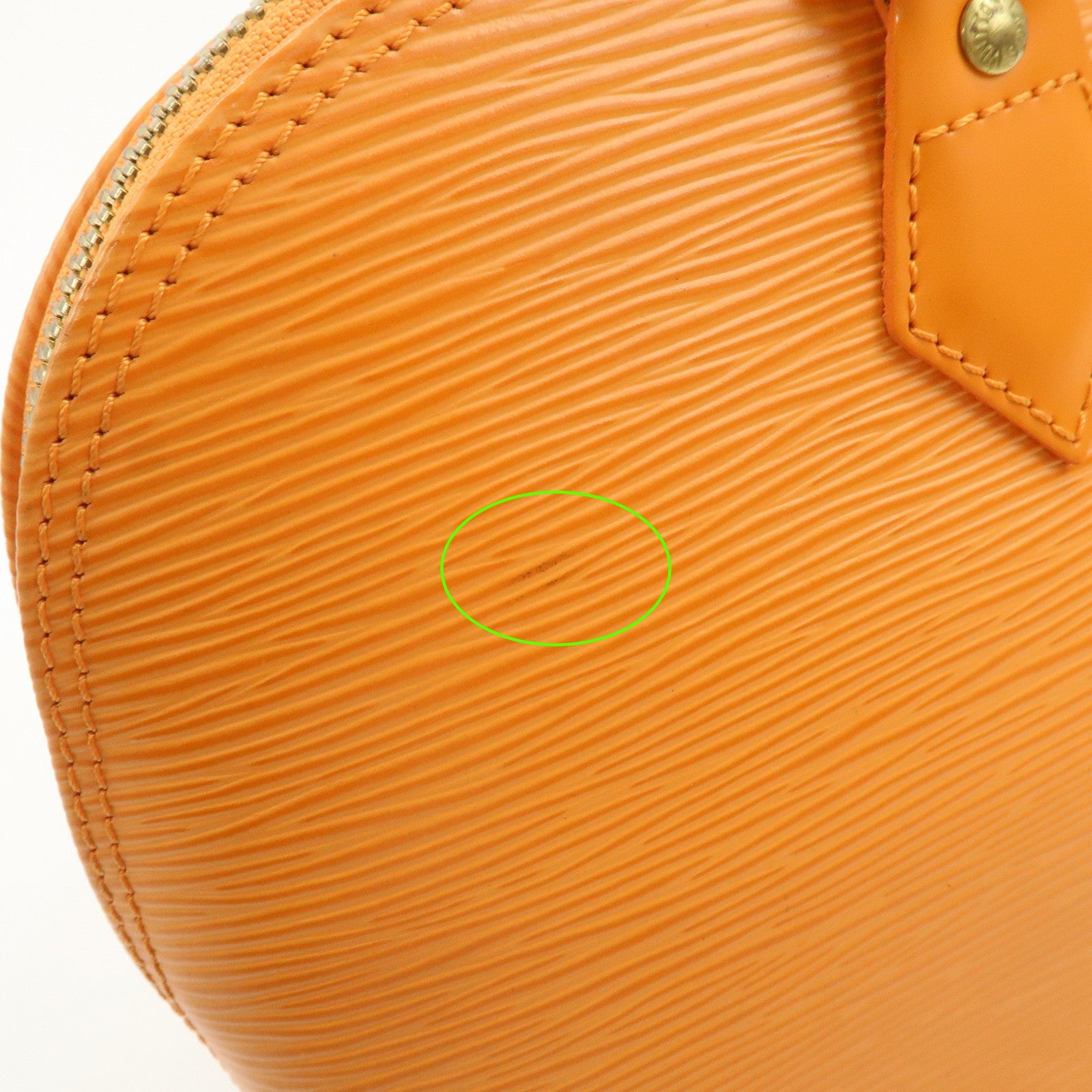 Louis Vuitton Epi Leather Alma PM Hand Bag Mandarin Orange M5124H