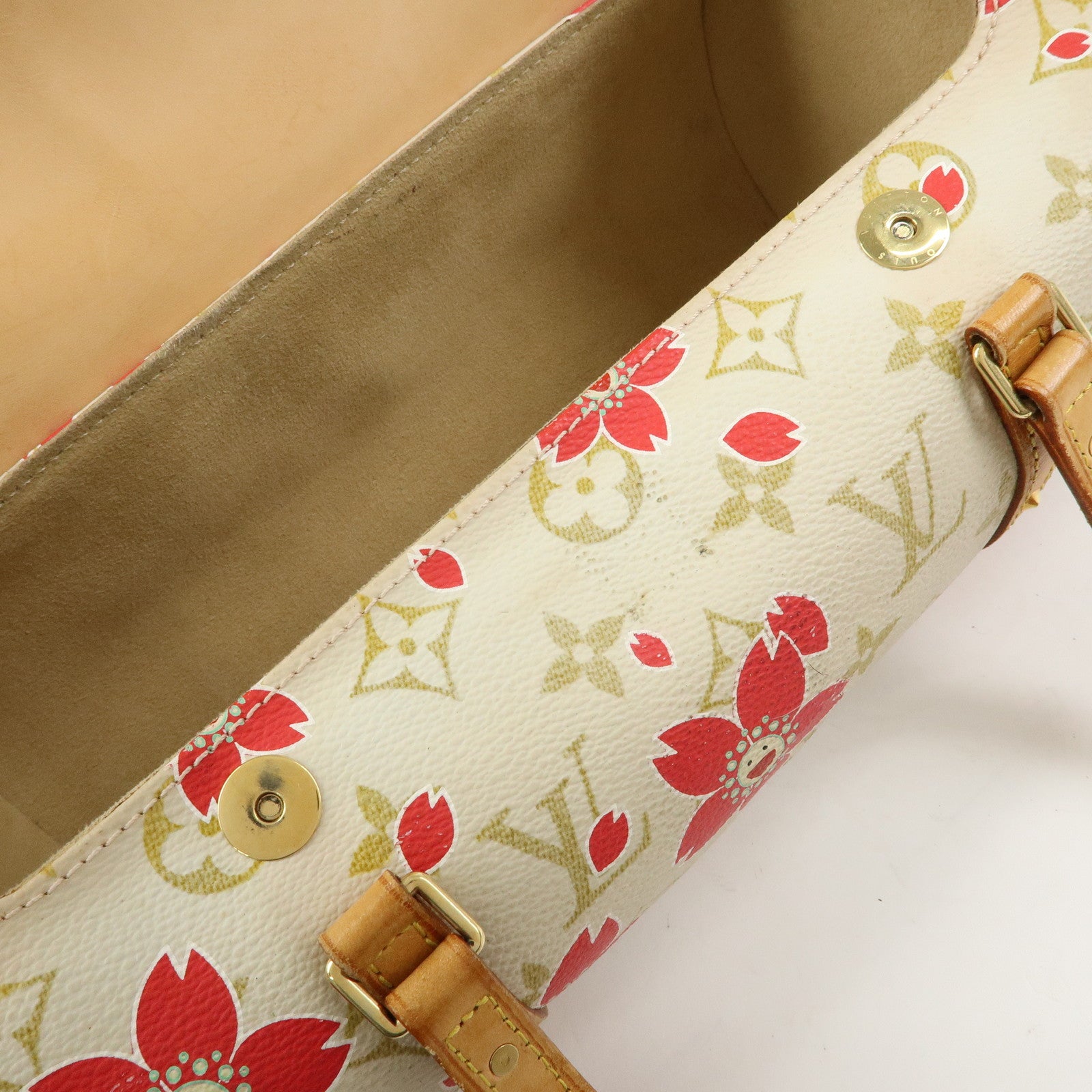 Louis Vuitton Monogram Cherry Blossom Papillon 26 Hand Bag M92011