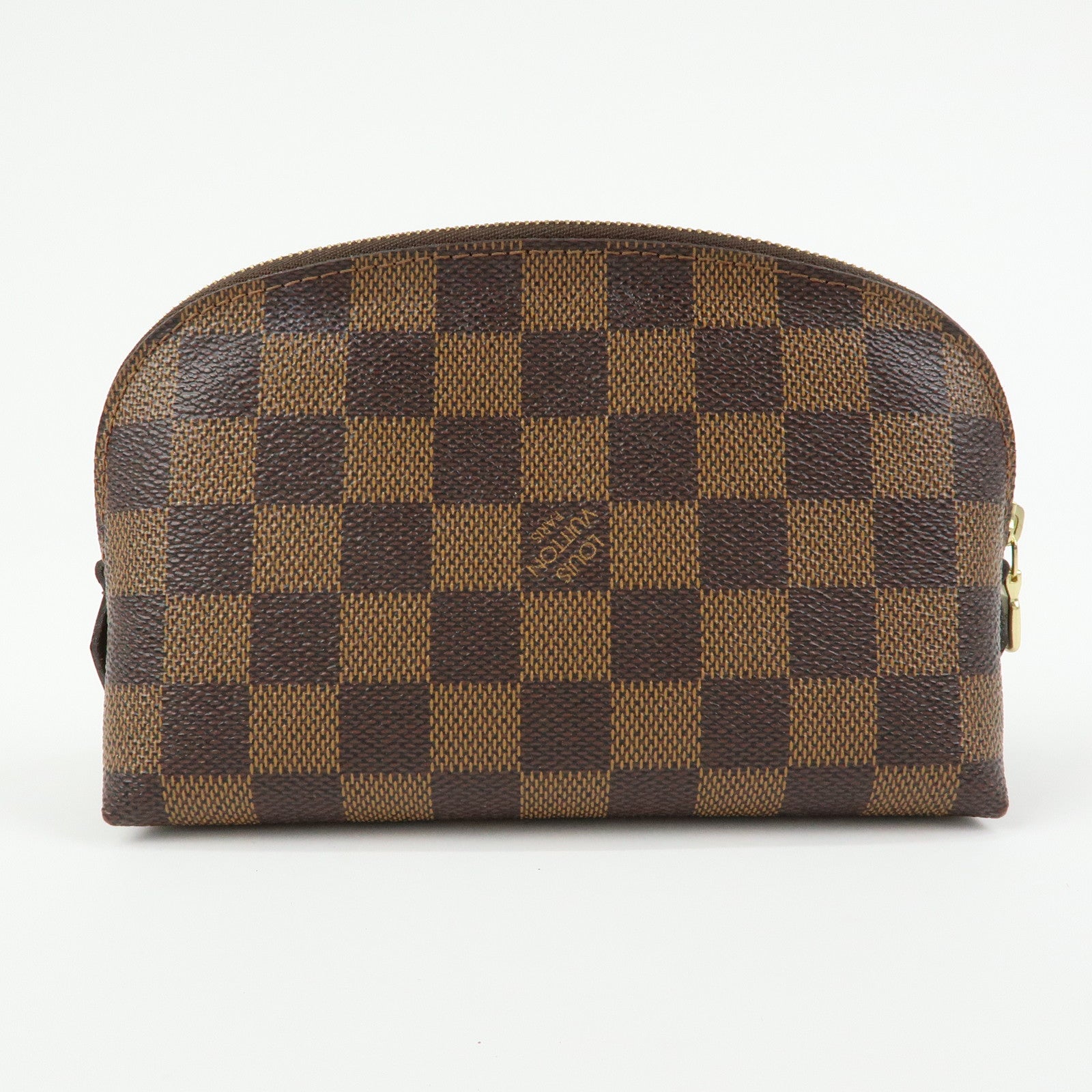 Louis Vuitton Damier Pochette Cosmetic PM Pouch Brown N47516