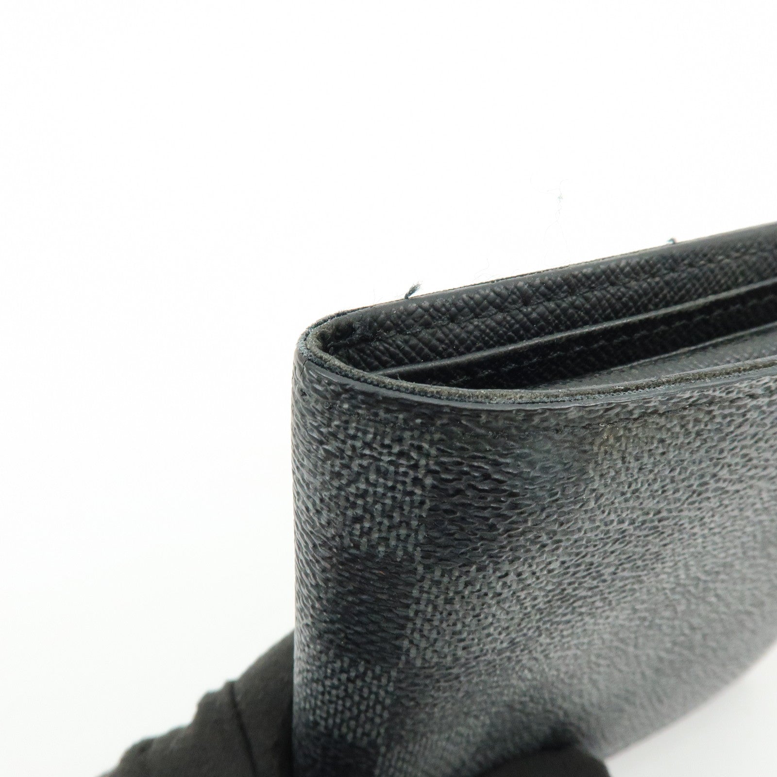 Louis Vuitton Damier Graphite Set of Compact Wallet N62664/N62663