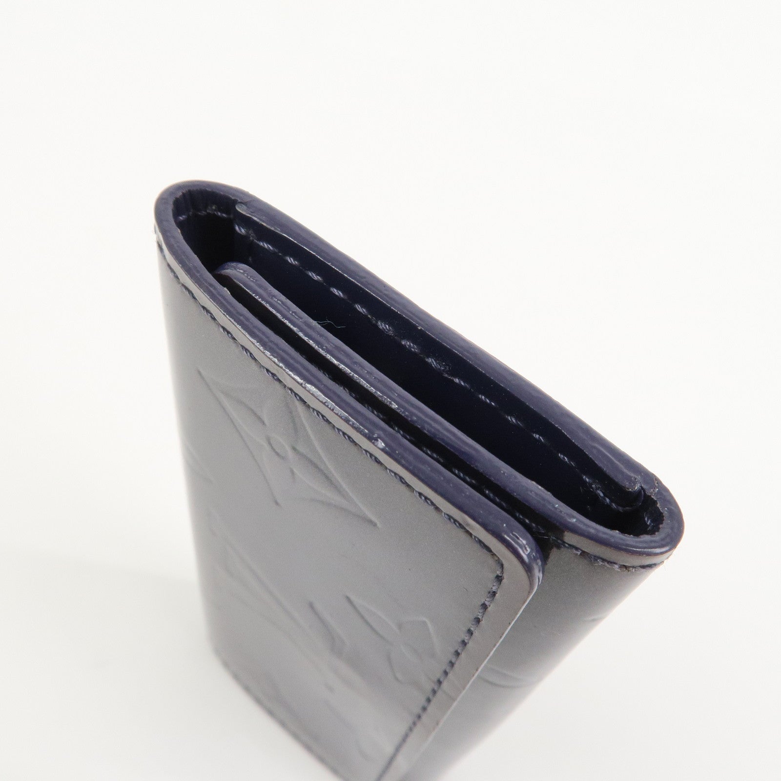 Louis Vuitton Monogram Vernis Multicle 4 Ring Key Case Indigo